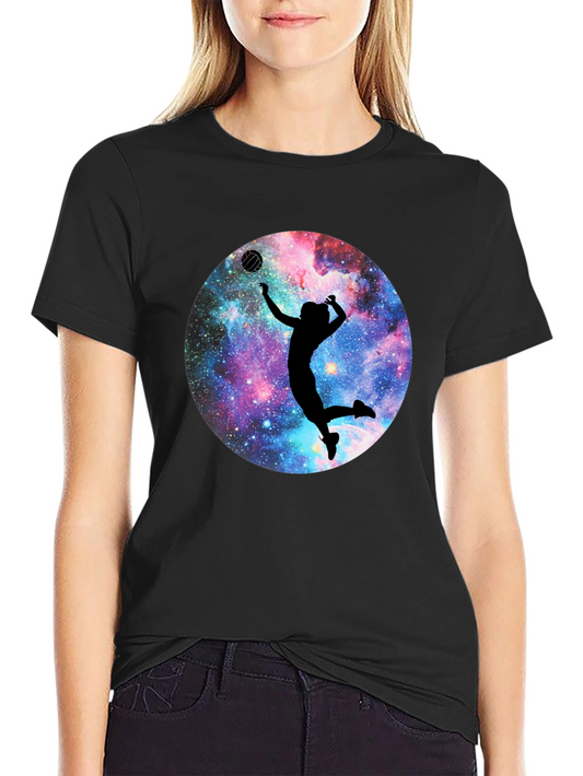 Galaxy Volleyball Graphic T-Shirt - Unisex
