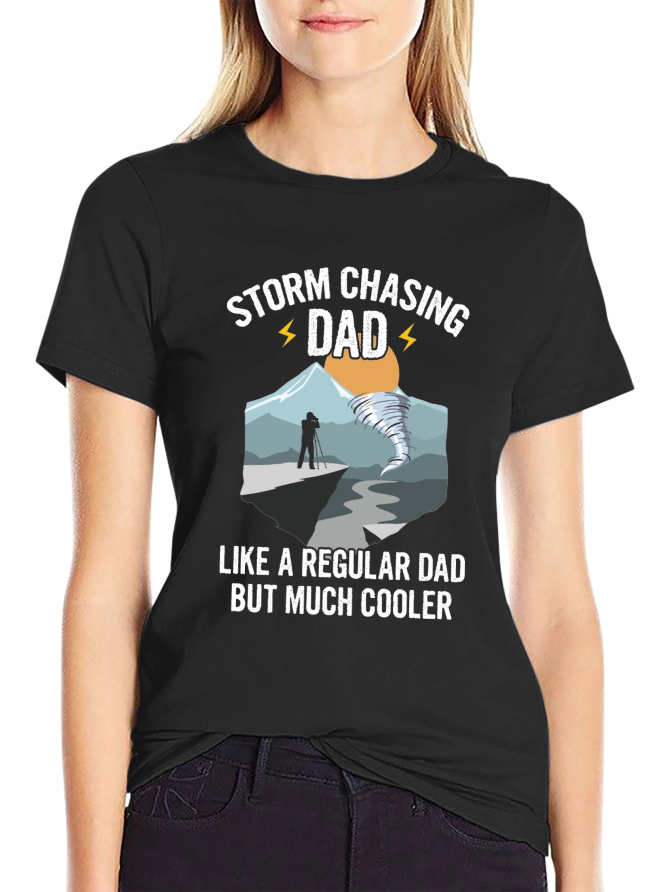 Storm Chasing Dad T-Shirt - Cool Dad Tee