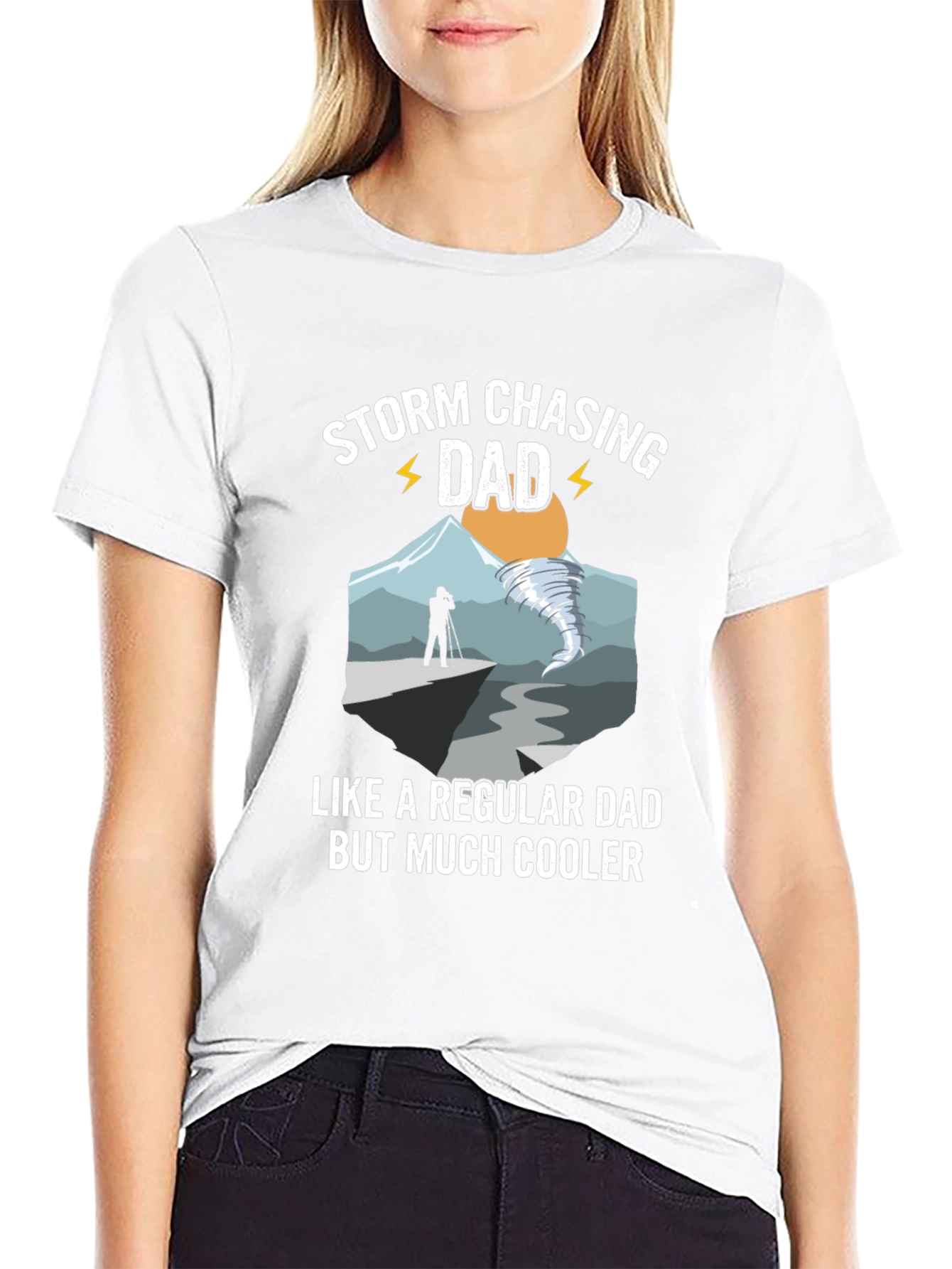 Storm Chasing Dad T-Shirt - Cool Dad Tee