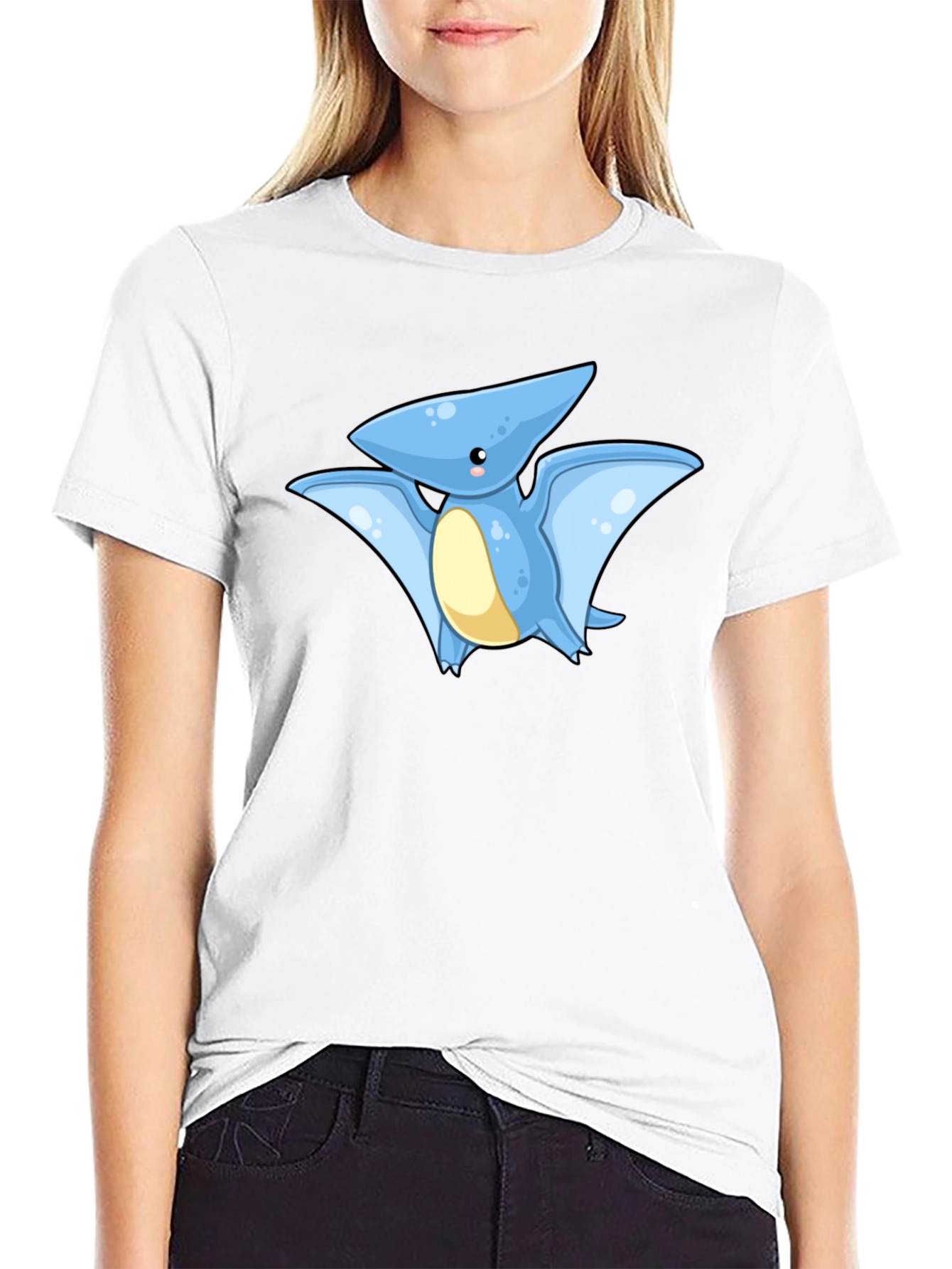 Cute Cartoon Dinosaur Graphic T-Shirt