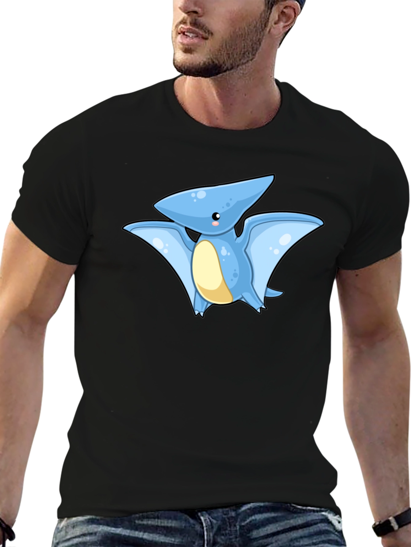 Cute Cartoon Dinosaur Graphic T-Shirt