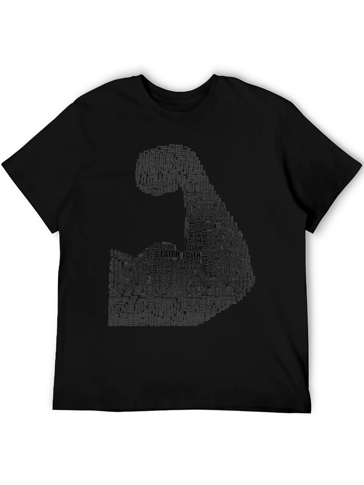 Faith Silhouette Graphic T-Shirt - Black