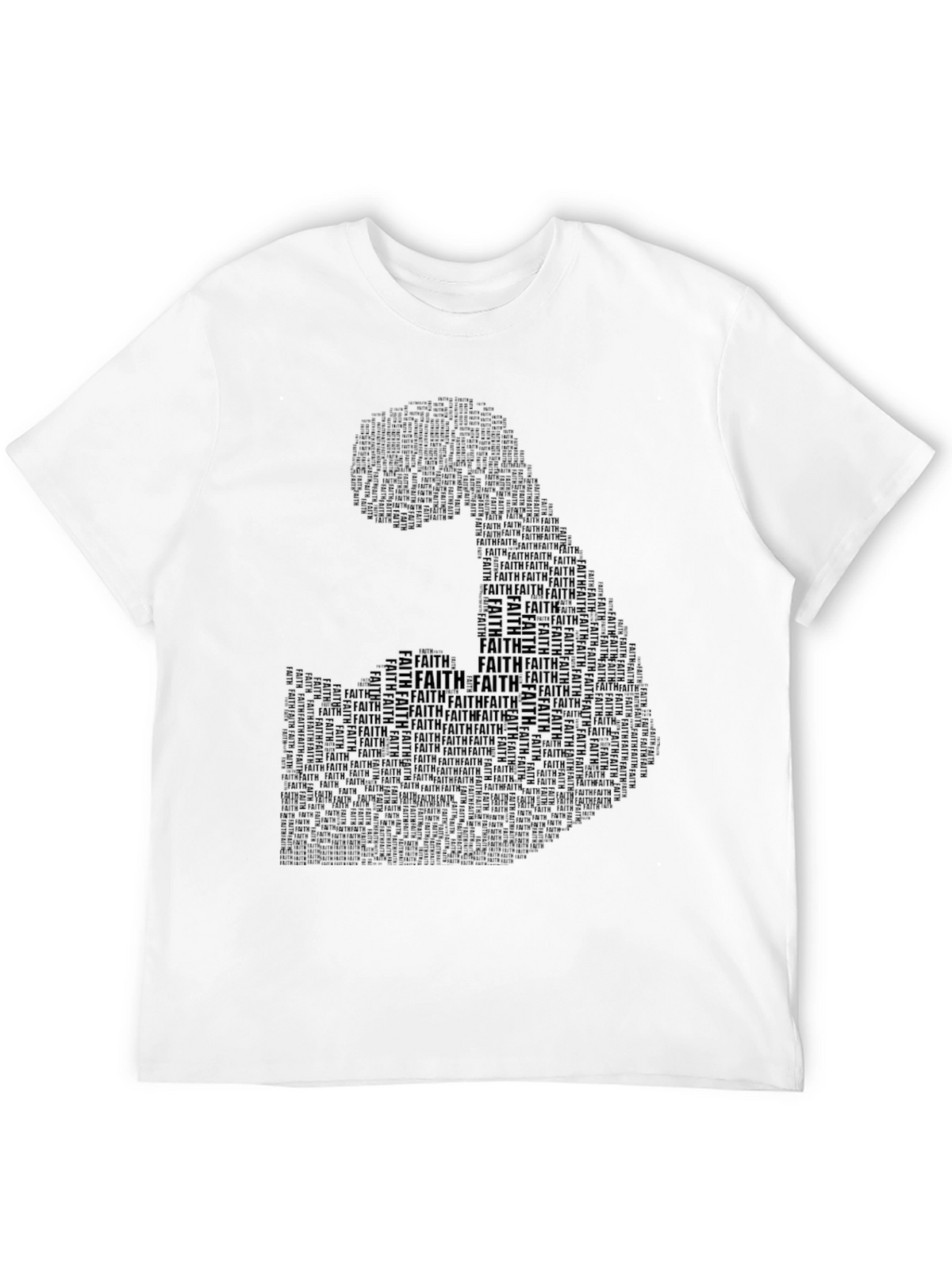 Faith Silhouette Graphic T-Shirt - Black