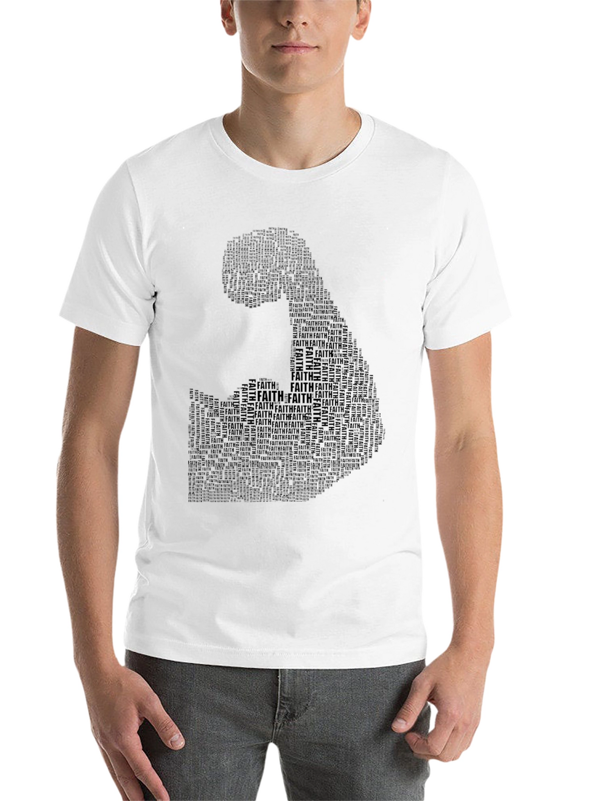 Faith Silhouette Graphic T-Shirt - Black