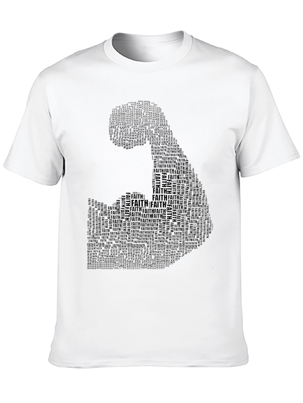Faith Silhouette Graphic T-Shirt - Black