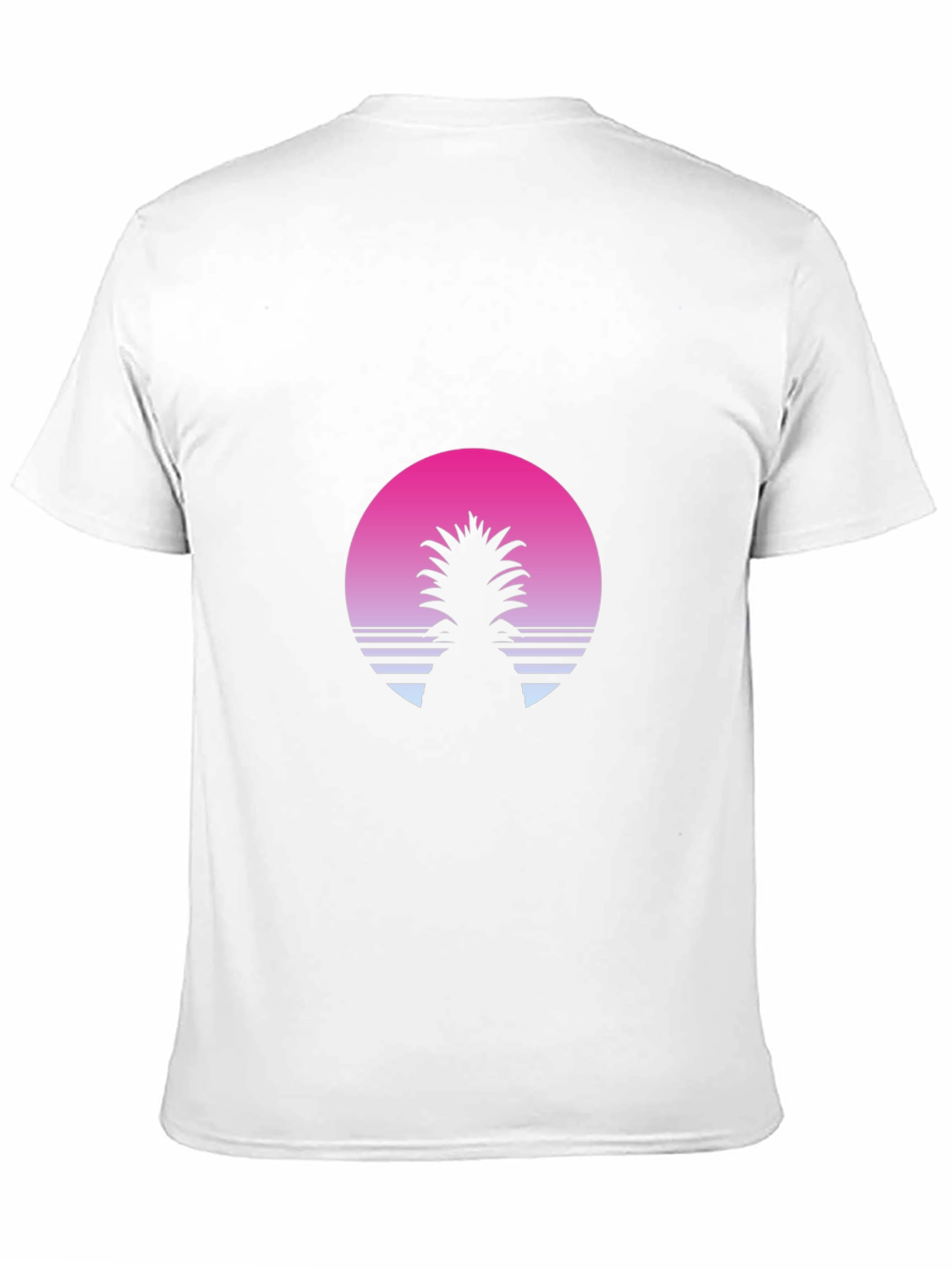 Retro Pineapple Sunset T-Shirt - Black