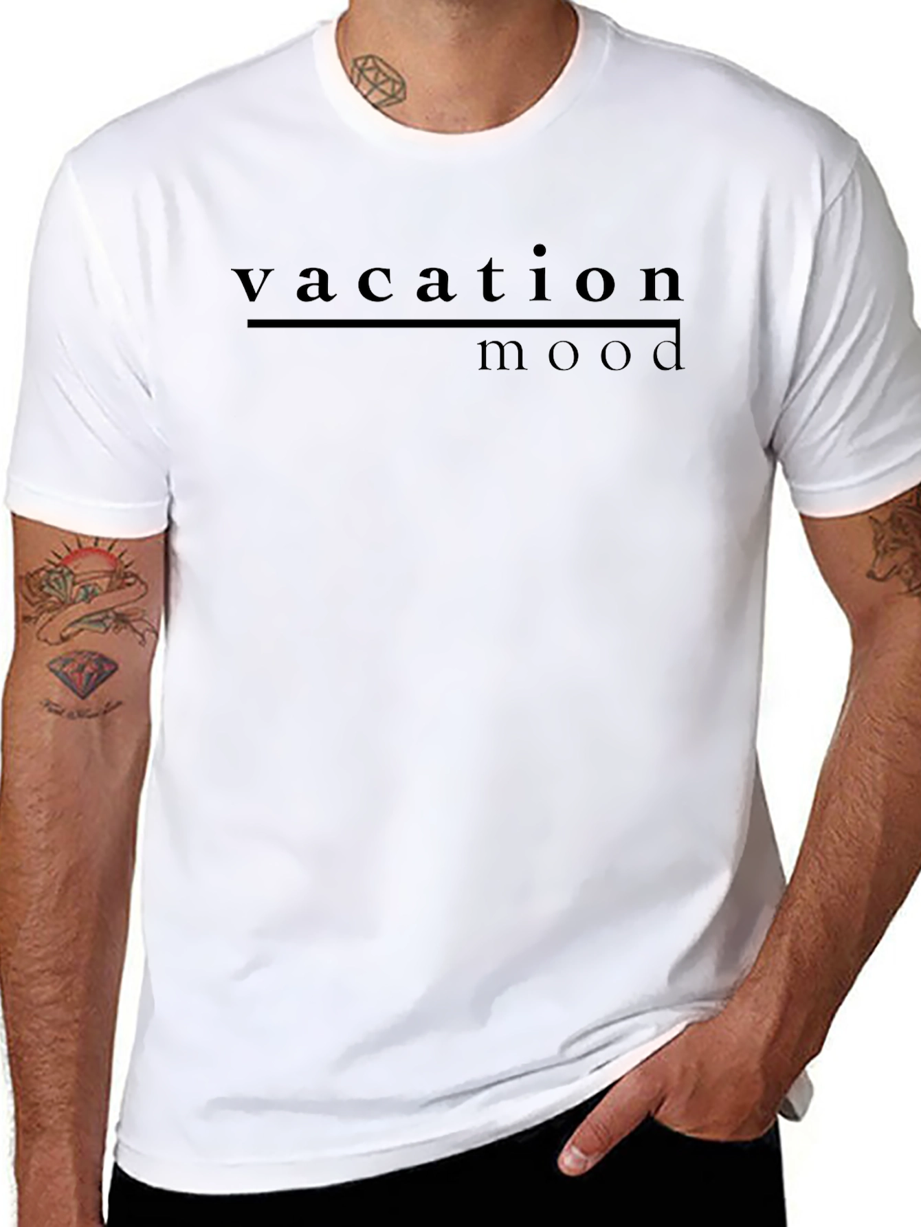 Vacation Mode Graphic T-Shirt - Mens Casual Tee