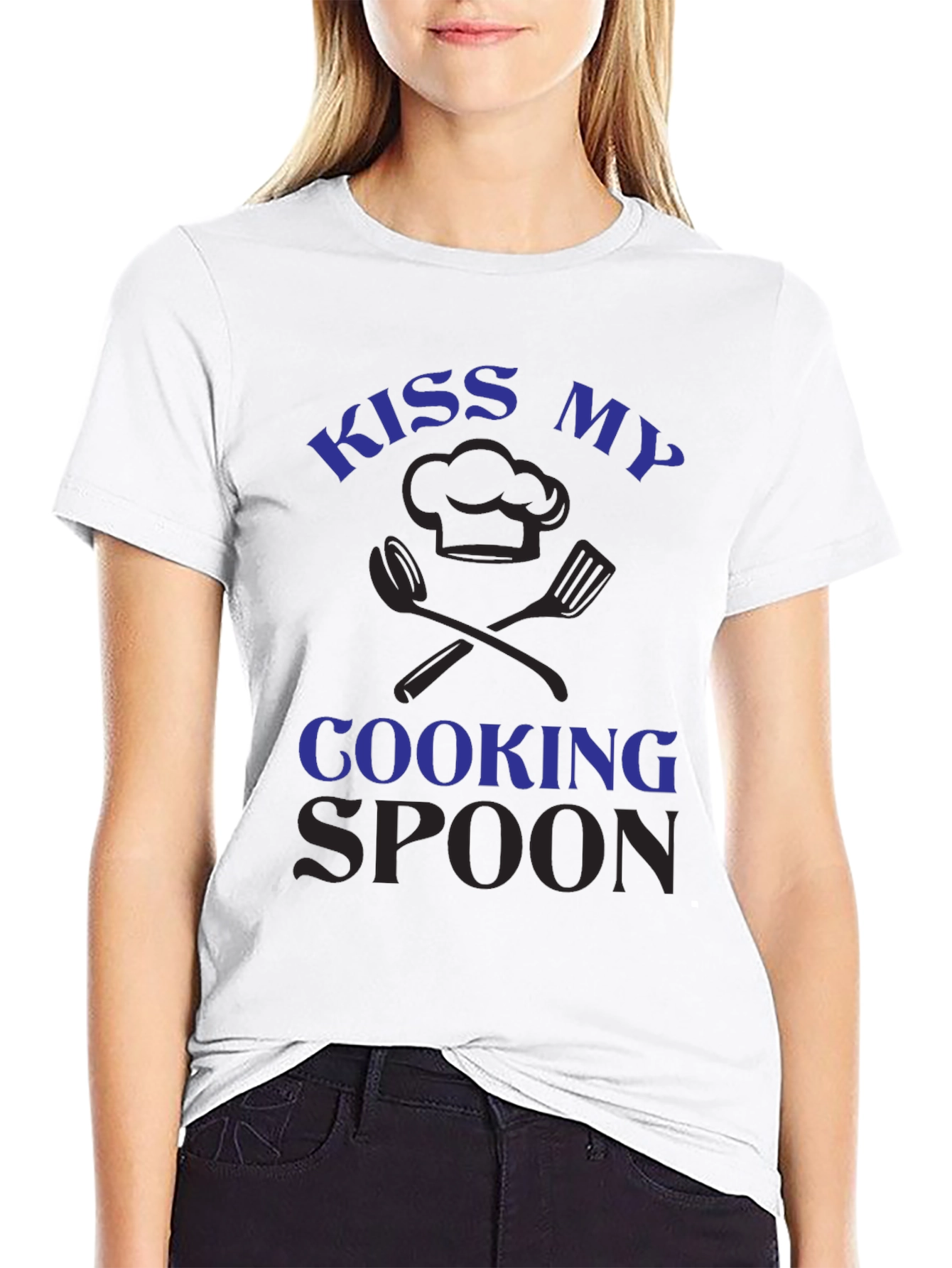Kiss My Cooking Spoon Graphic Tee