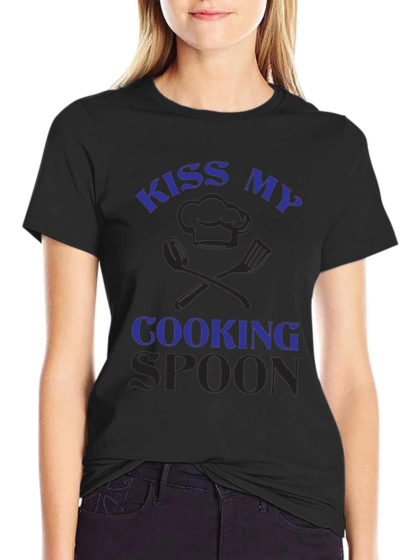 Kiss My Cooking Spoon Graphic Tee