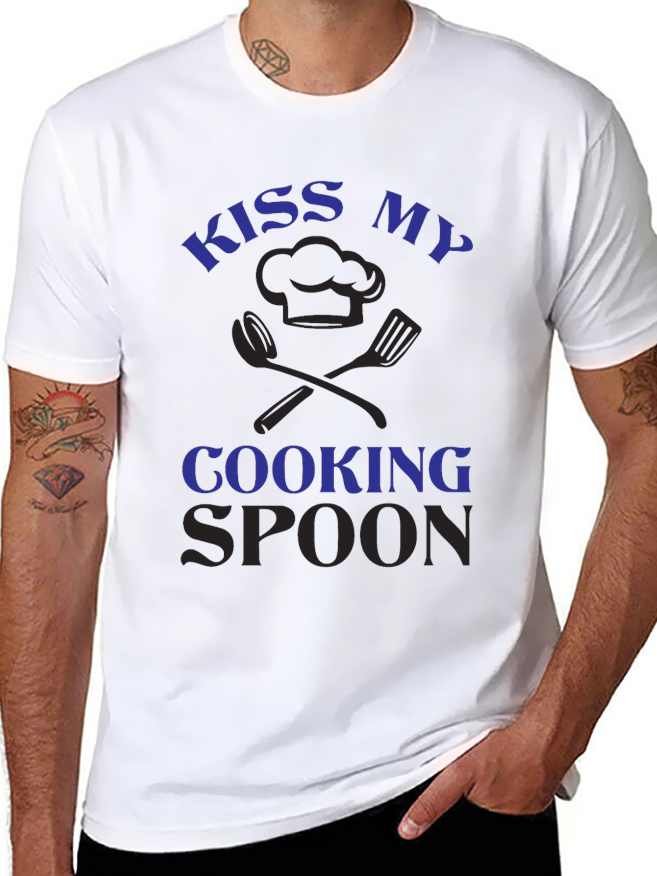 Kiss My Cooking Spoon Graphic Tee