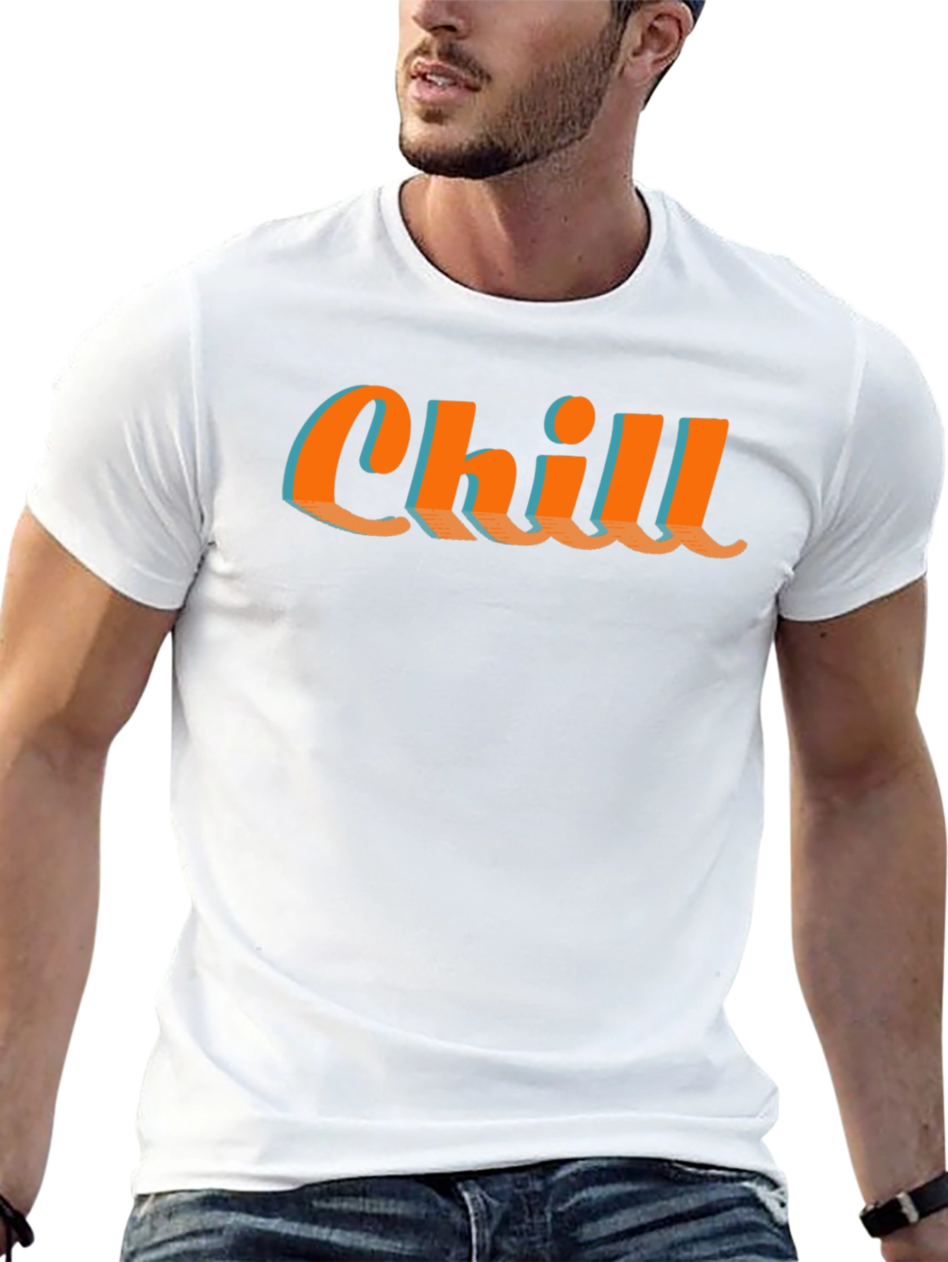 Chill Graphic Tee - Relaxed Comfort Stylish Design