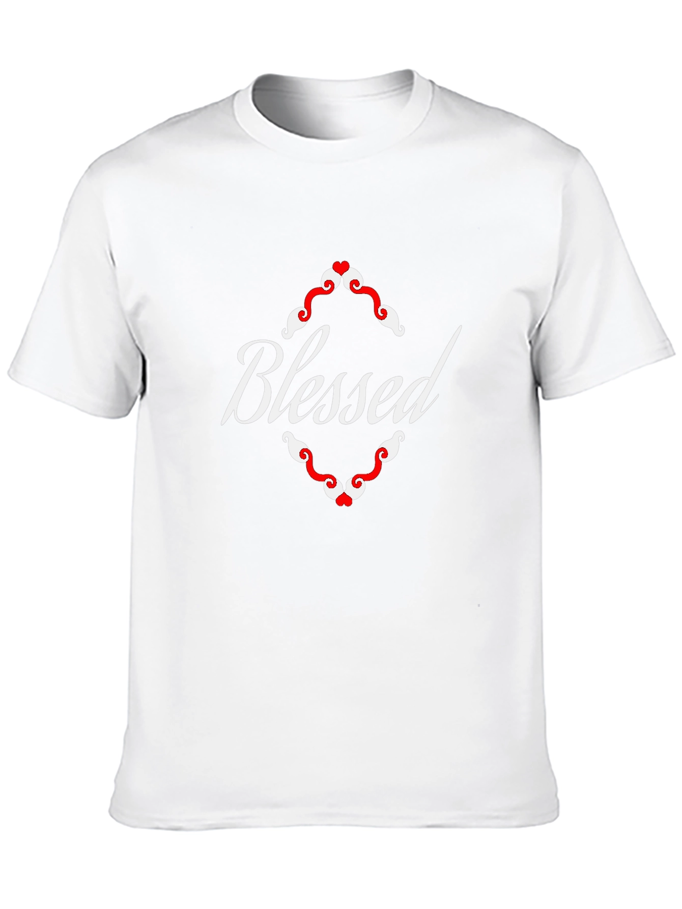 Blessed Graphic Tee - Black Cotton Blend Shirt