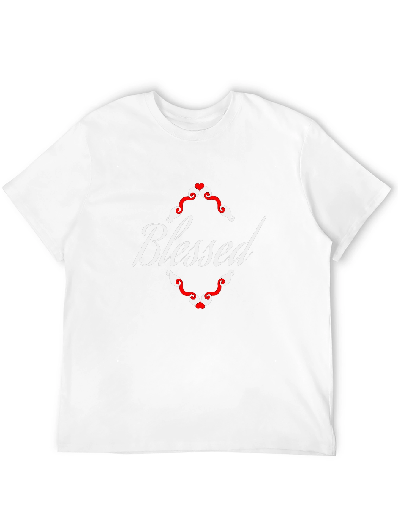 Blessed Graphic Tee - Black Cotton Blend Shirt