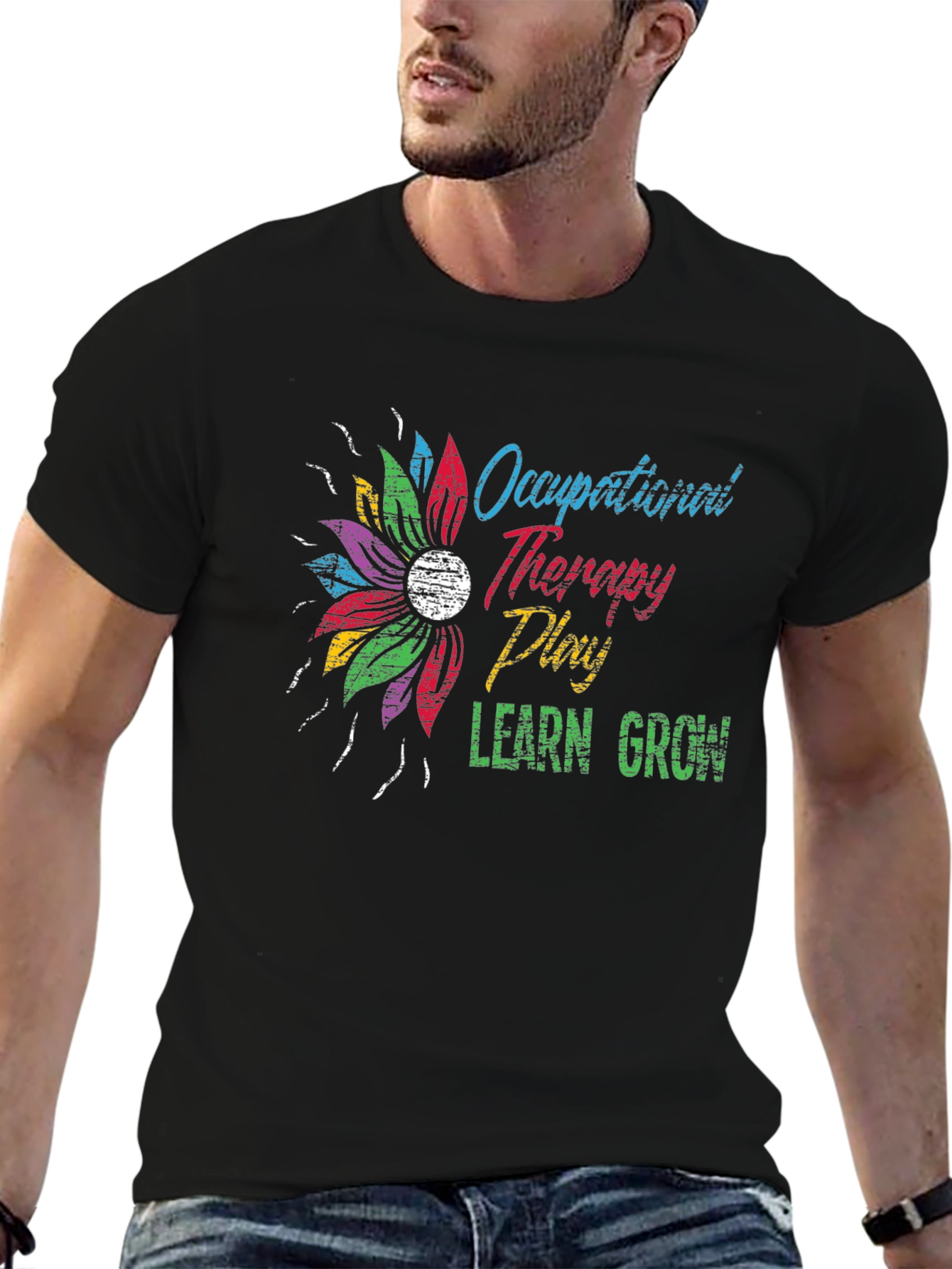Occupational Therapy Floral Graphic Tee