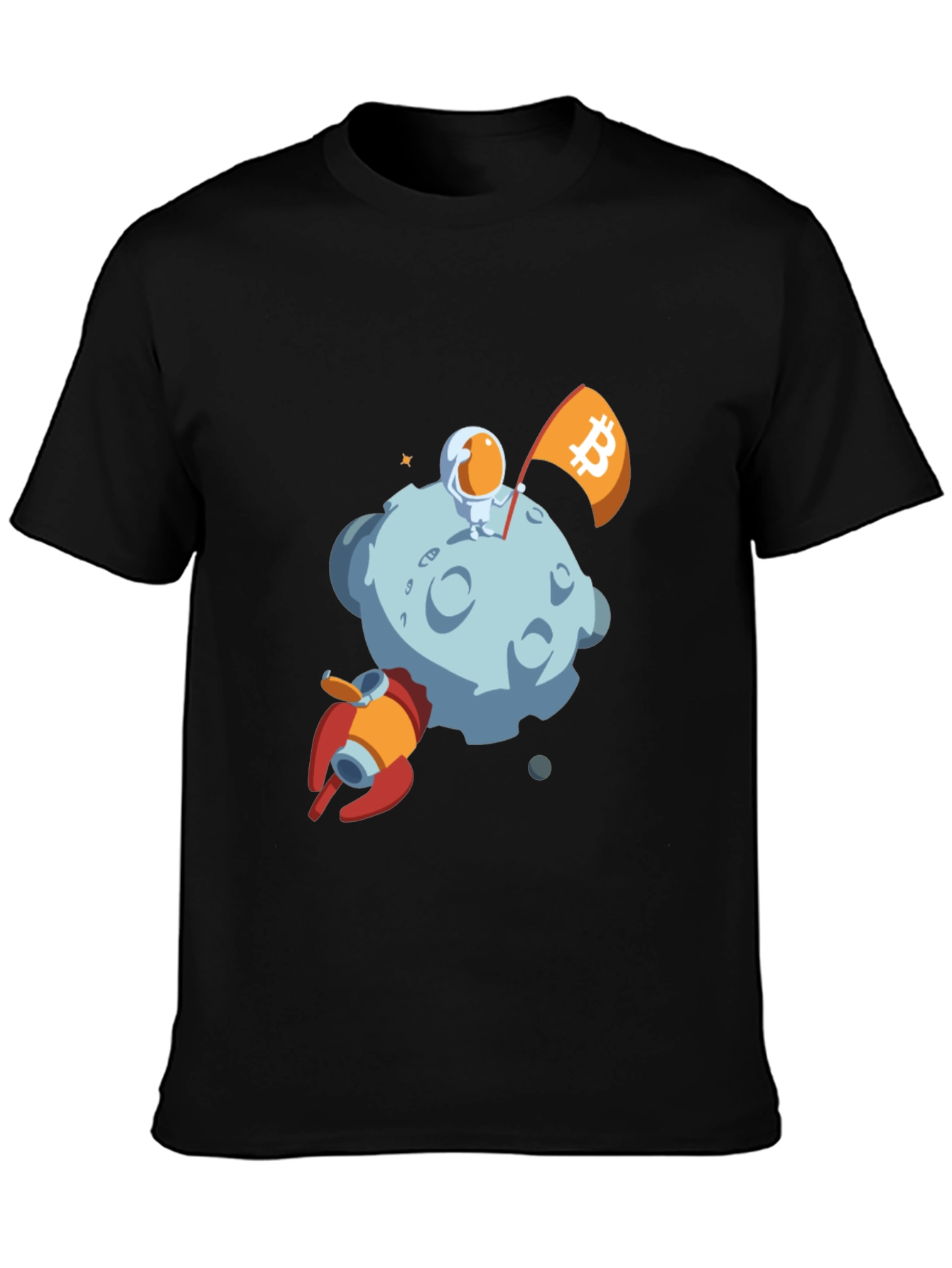 Bitcoin Astronaut Moon Landing T-Shirt