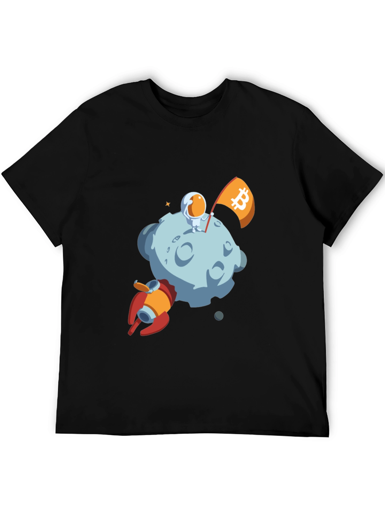 Bitcoin Astronaut Moon Landing T-Shirt
