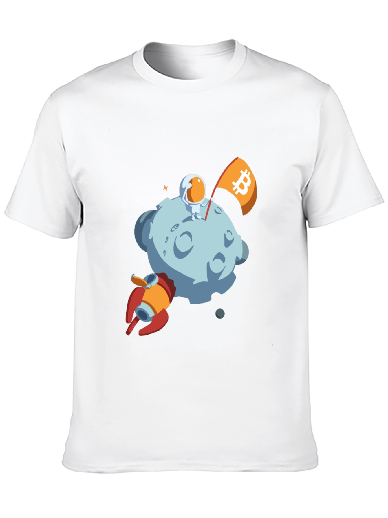 Bitcoin Astronaut Moon Landing T-Shirt
