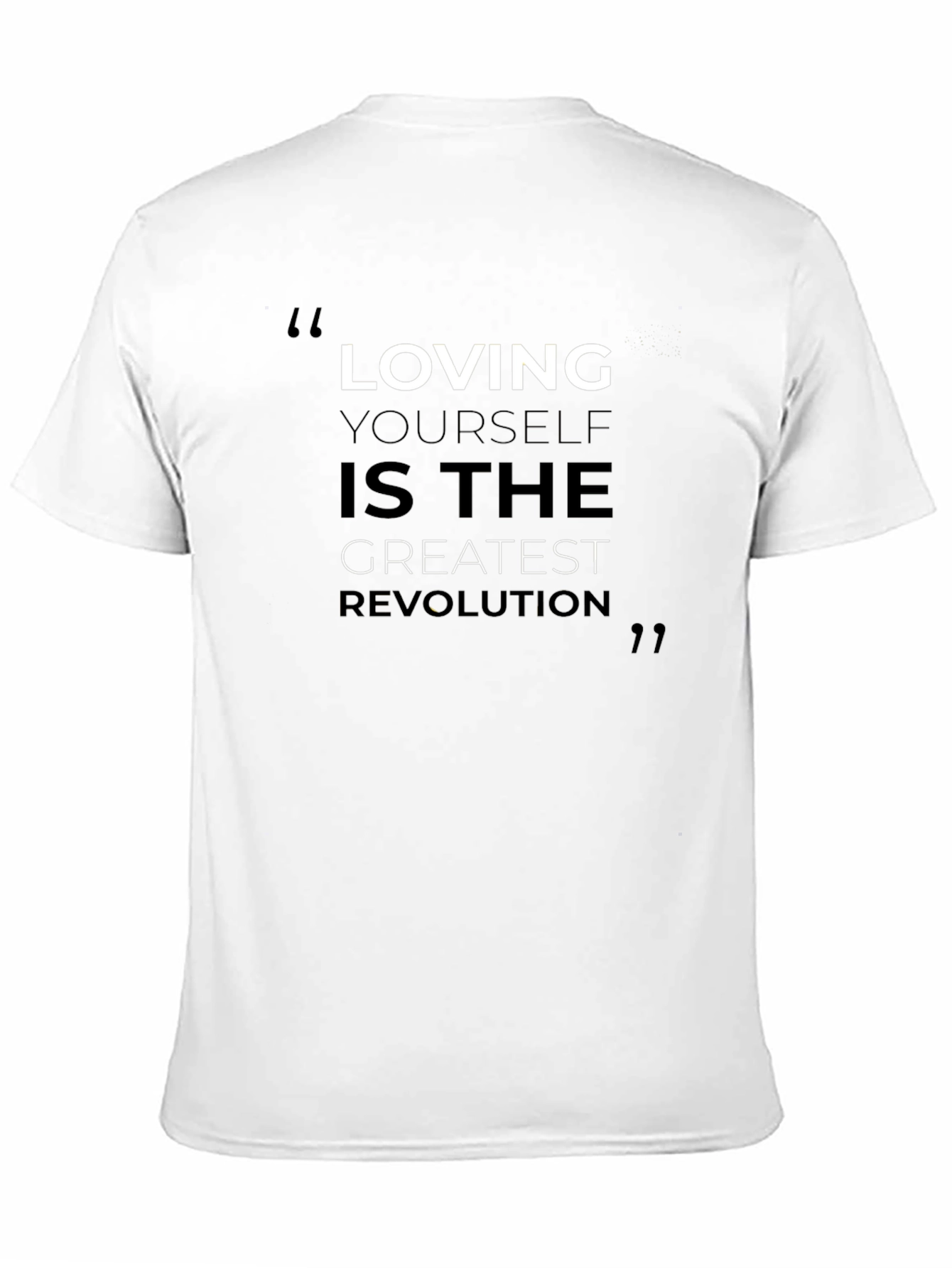 Loving Yourself Graphic T-Shirt - Black