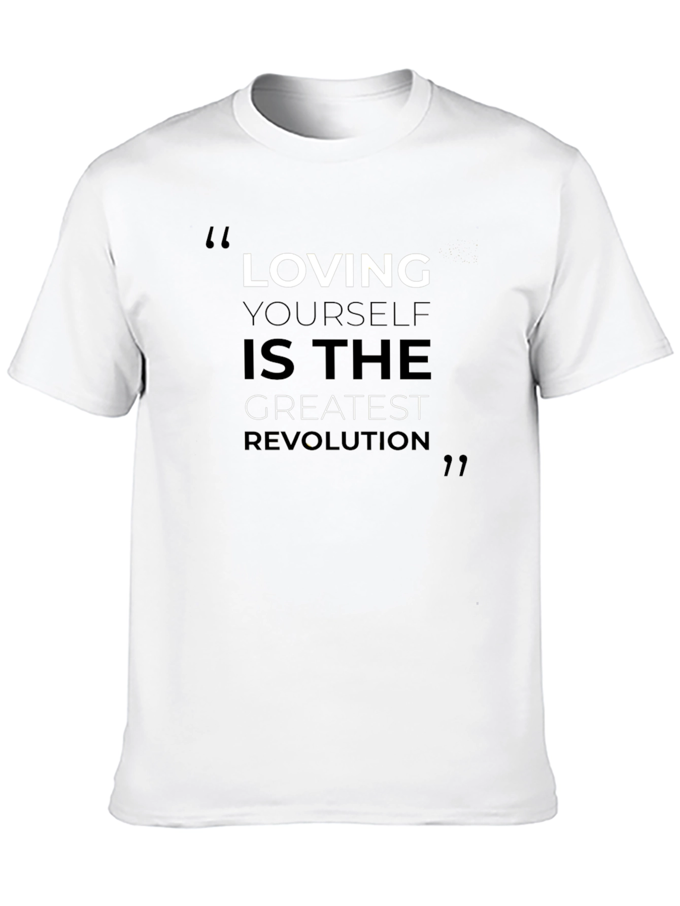 Loving Yourself Graphic T-Shirt - Black