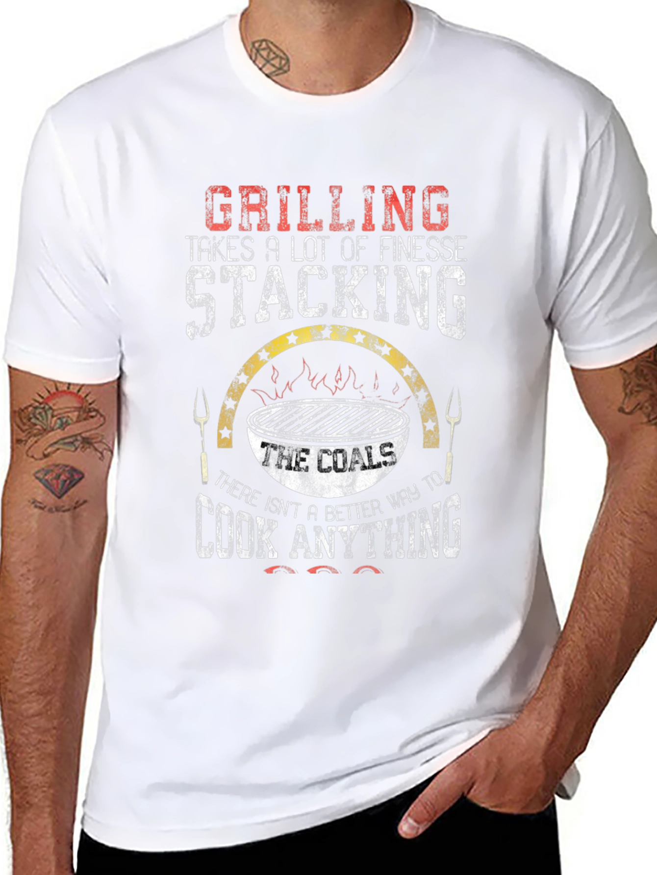 Grilling Coals T-Shirt - Cook Anything