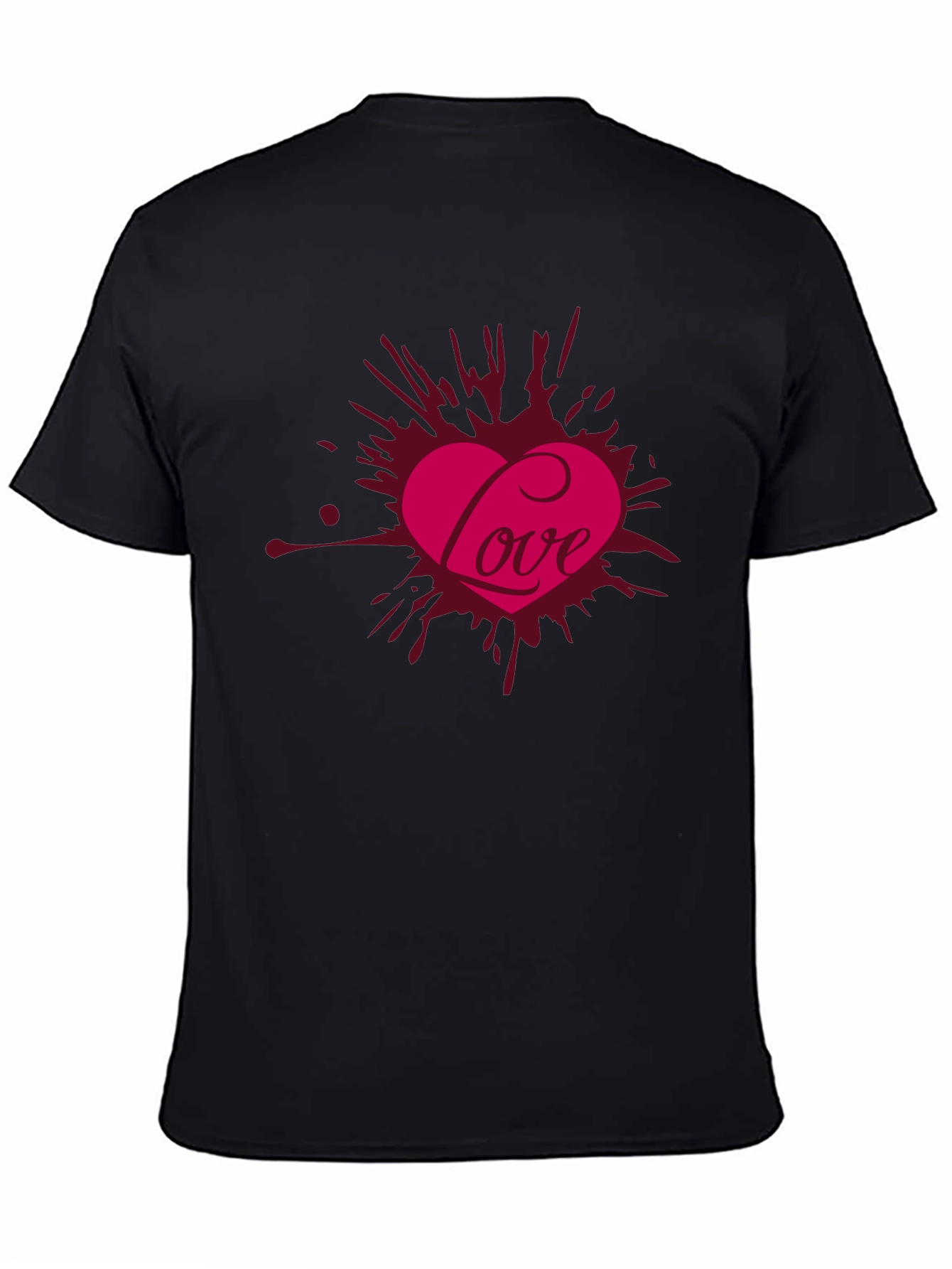 Love Heart Graphic Print Tee - Valentines Day