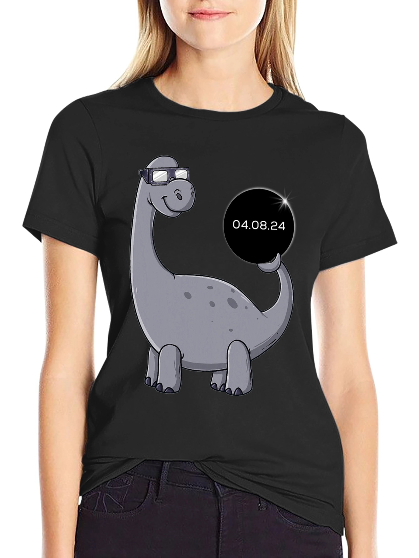Dino Date T-Shirt - Cool Bronto Design