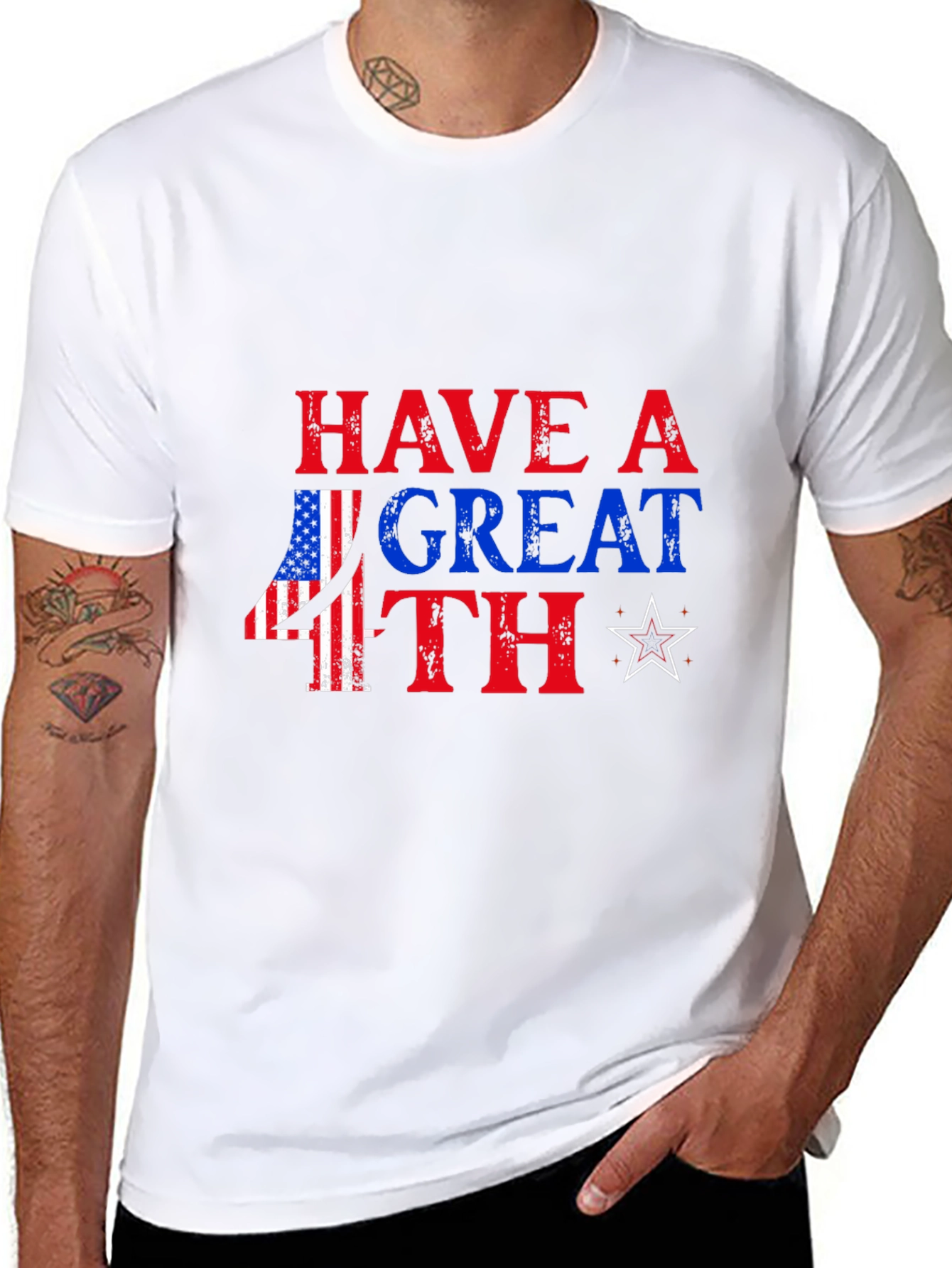 Patriotic 4th of July Graphic Tee