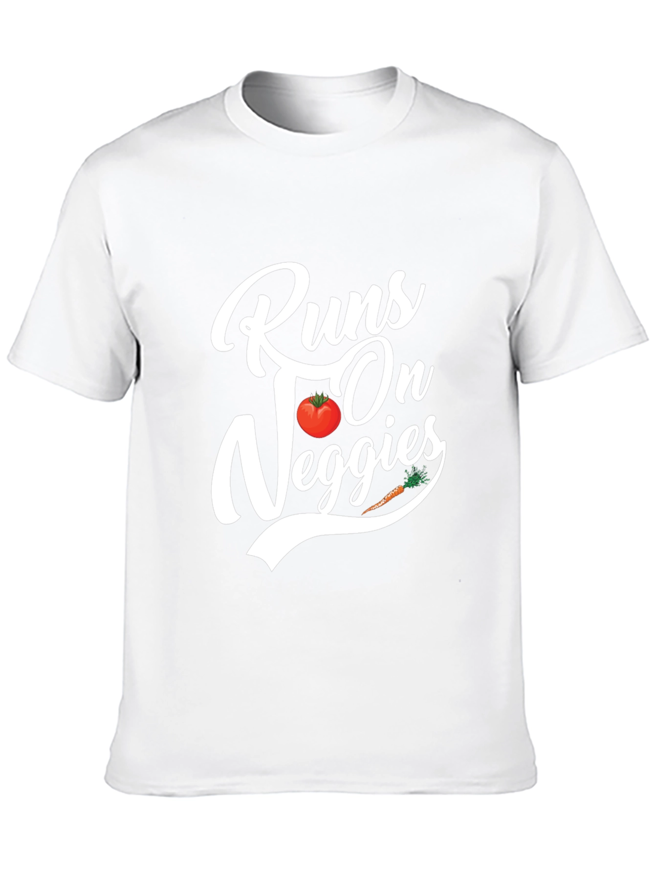 Runs On Veggies T-Shirt - Vegan Tee