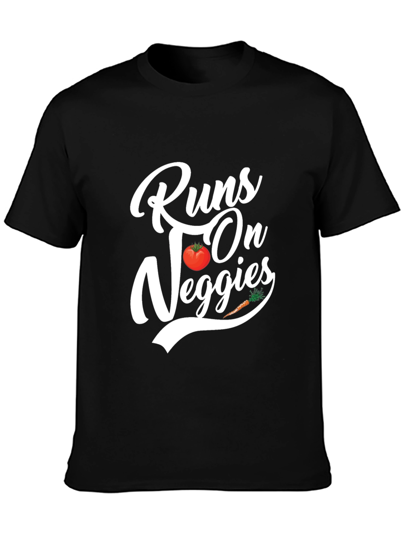 Runs On Veggies T-Shirt - Vegan Tee