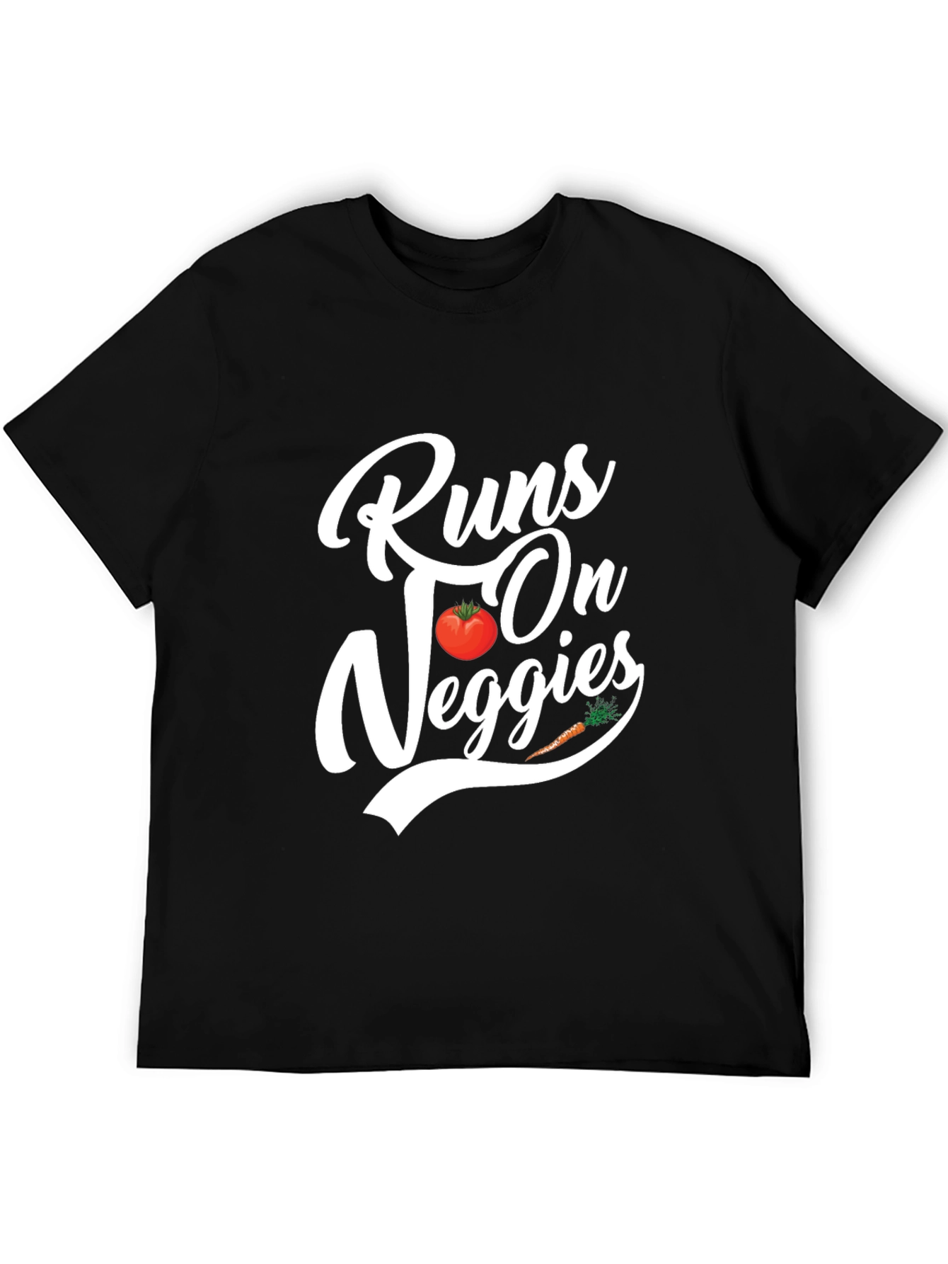 Runs On Veggies T-Shirt - Vegan Tee
