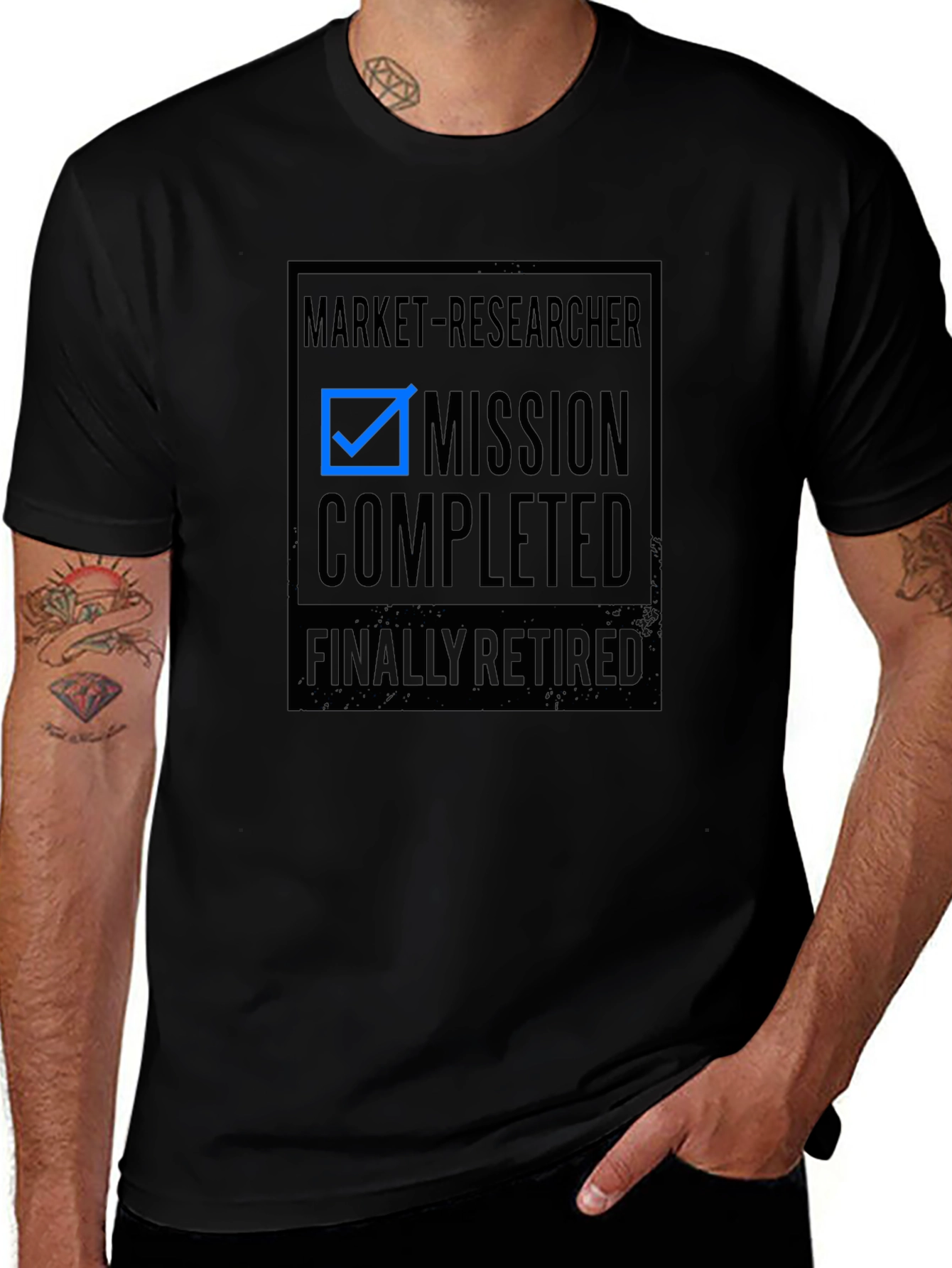 Market Researcher: Mission Completed Retired T-Shirt