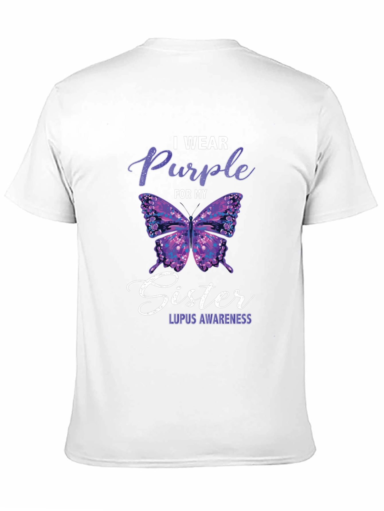 Purple Butterfly Lupus Awareness T-Shirt