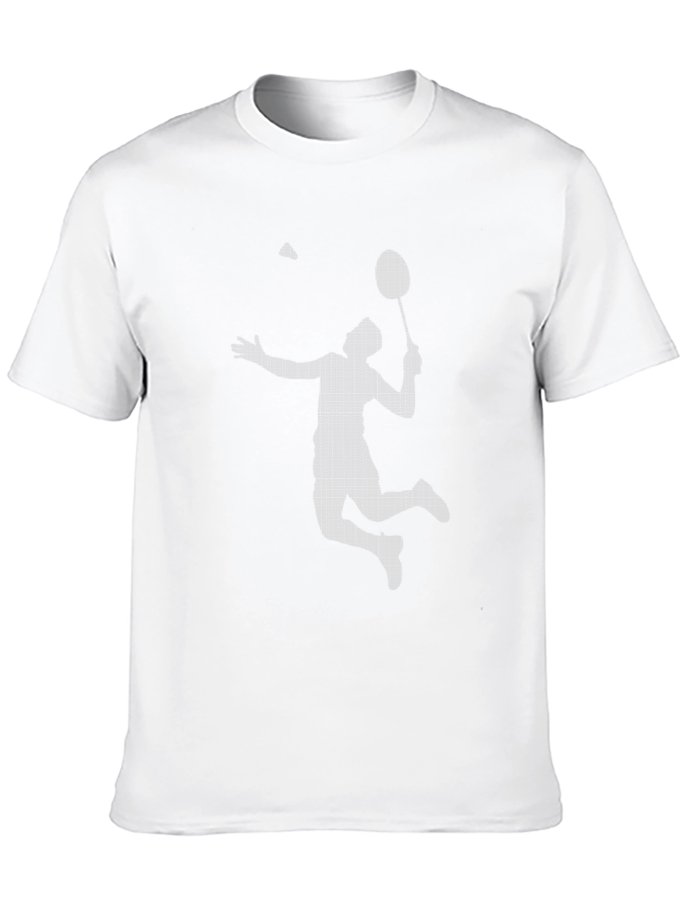 Badminton Smash Graphic Tee - Black