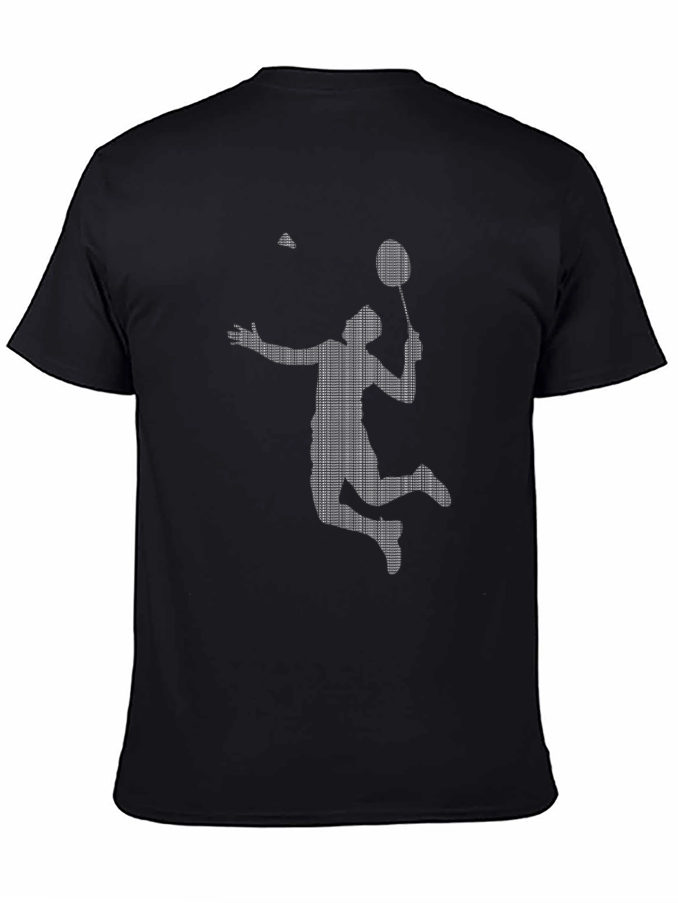 Badminton Smash Graphic Tee - Black