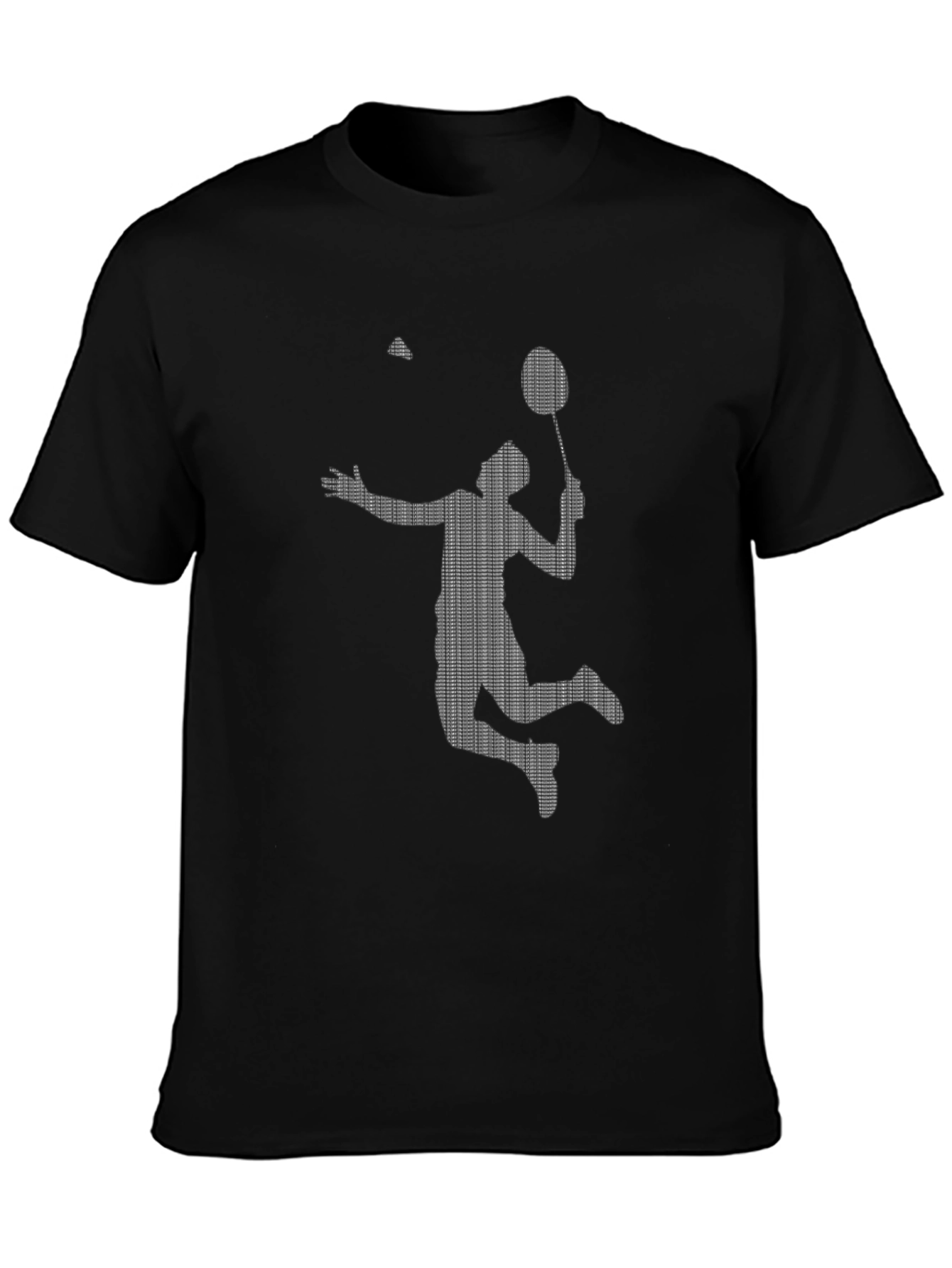 Badminton Smash Graphic Tee - Black