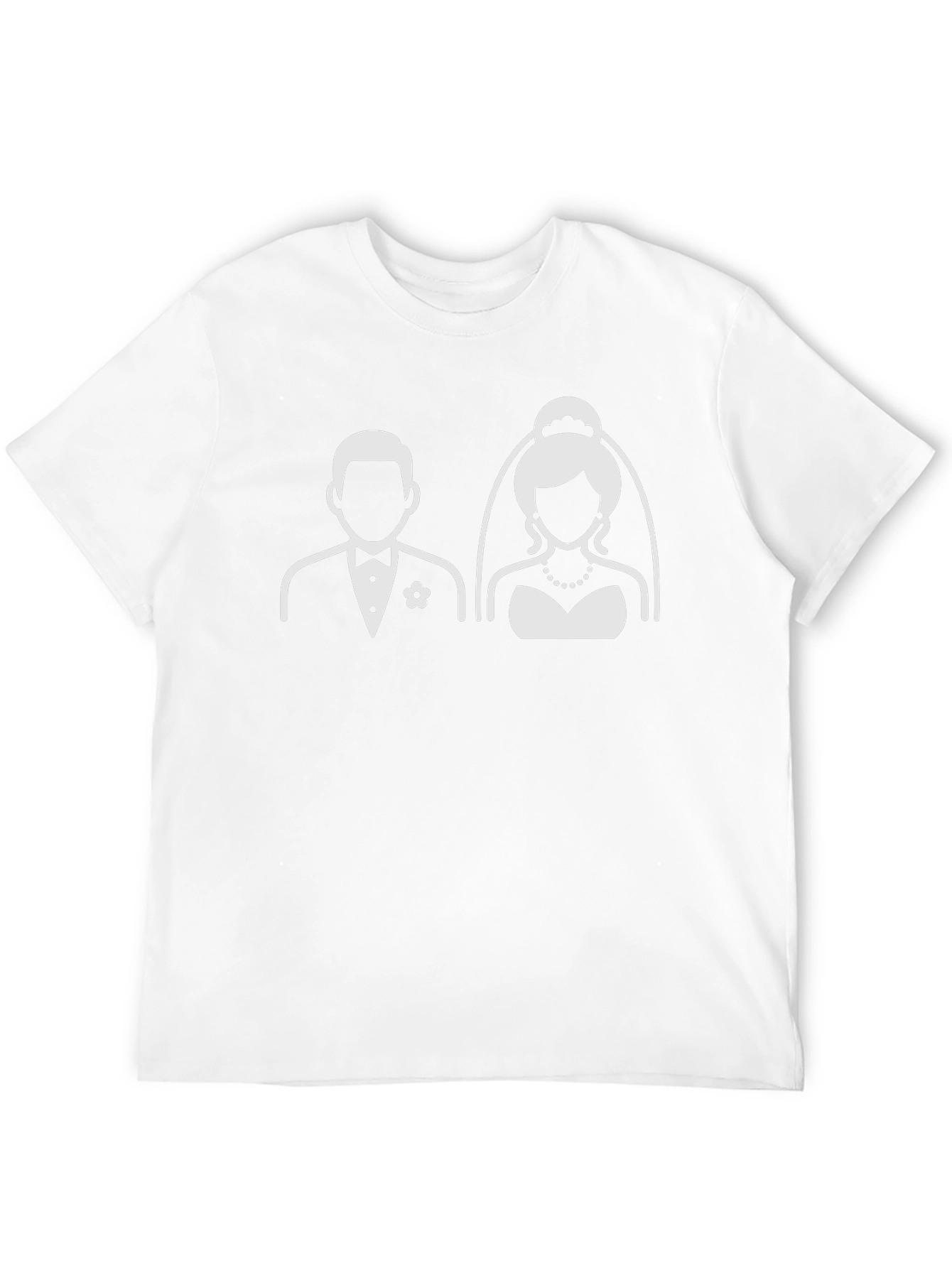 Bride and Groom Graphic Black T-Shirt