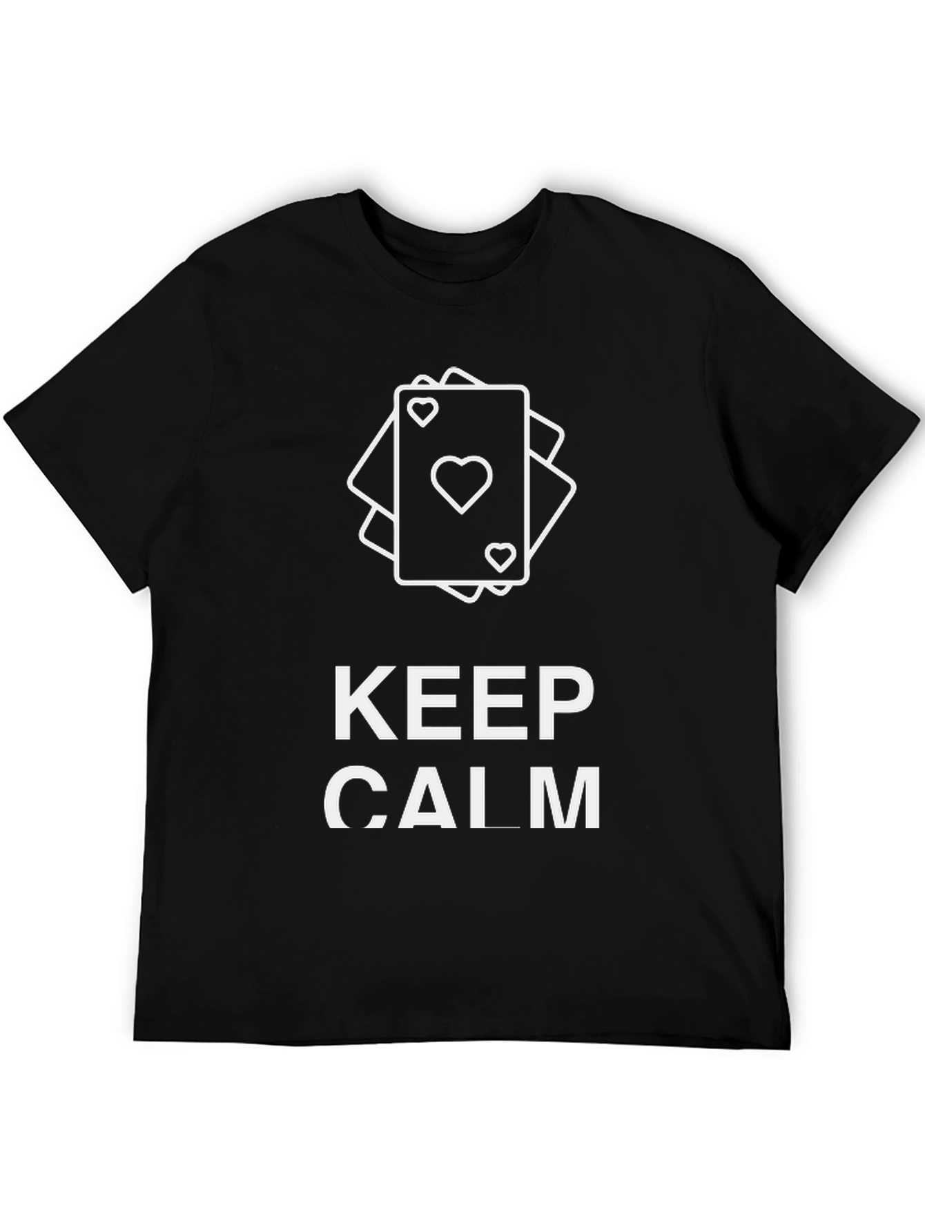 Keep Calm T-Shirt - Playing Cards Design