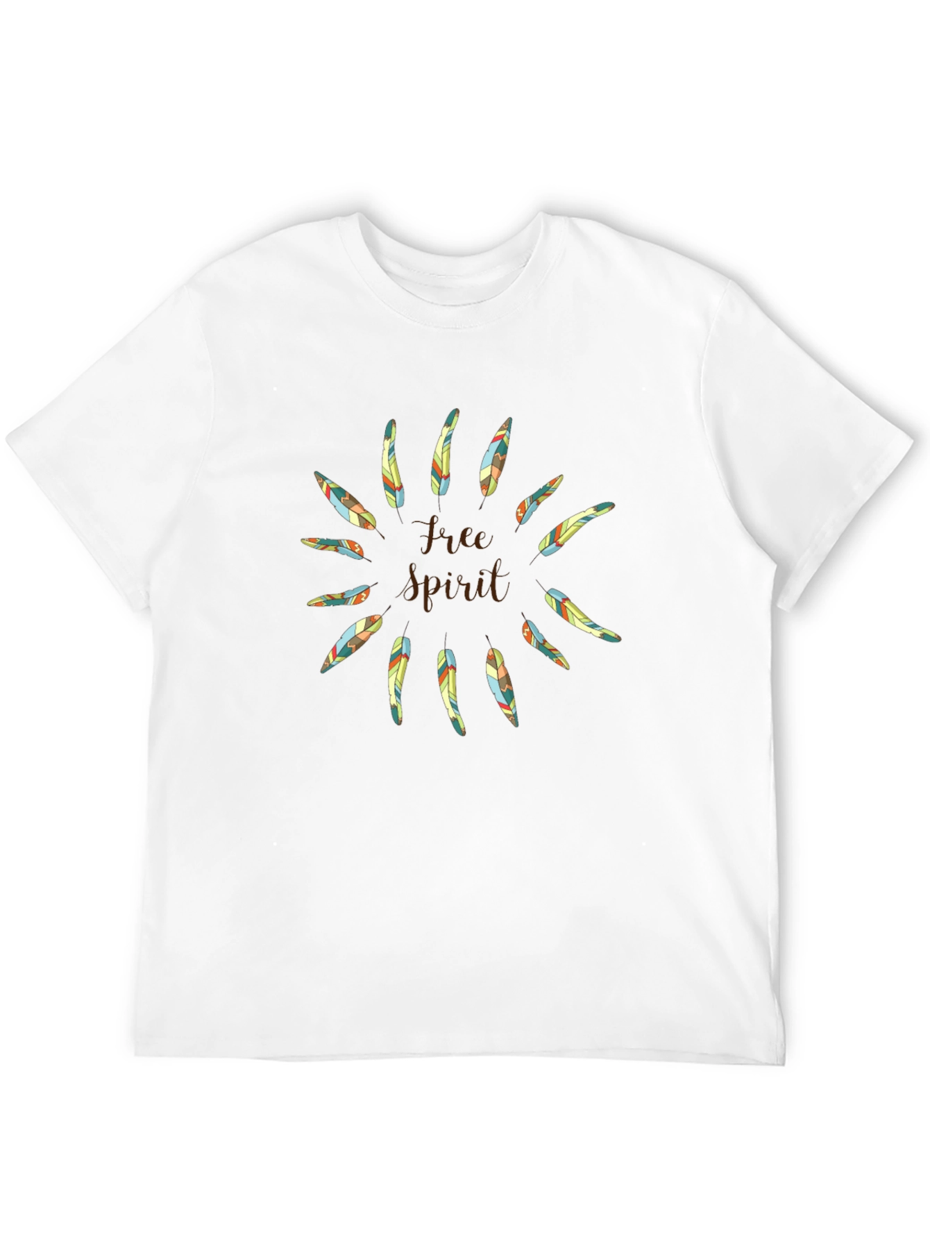 Free Spirit Feather Graphic T-Shirt