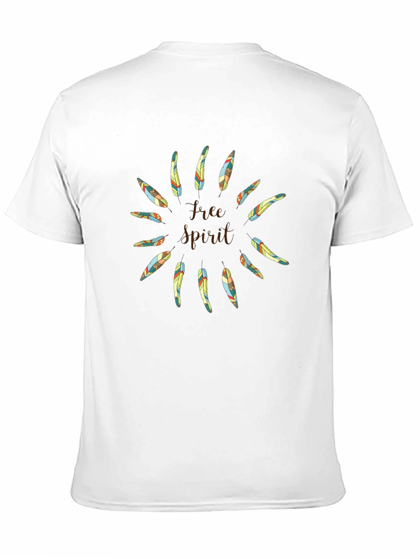 Free Spirit Feather Graphic T-Shirt