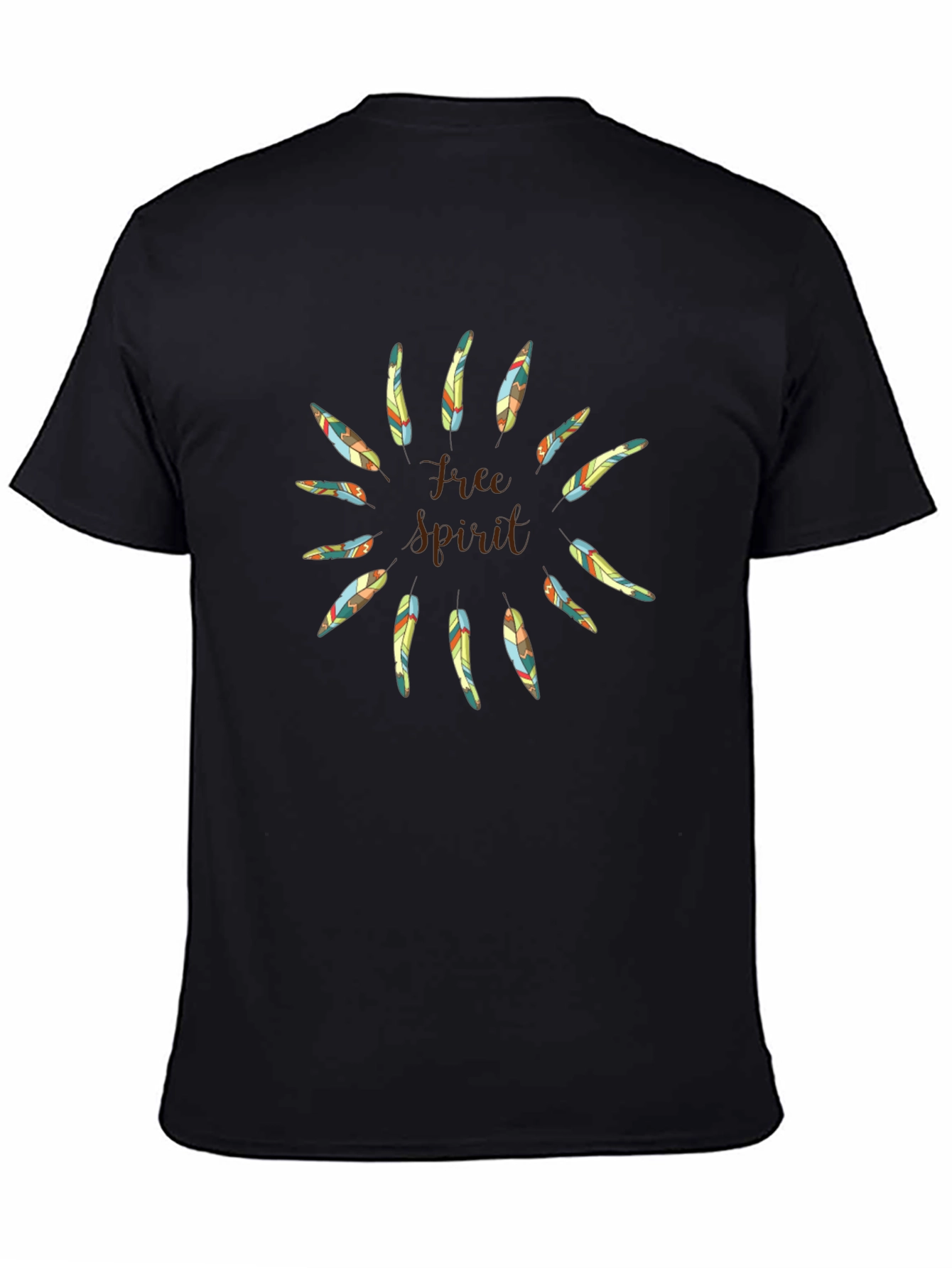 Free Spirit Feather Graphic T-Shirt