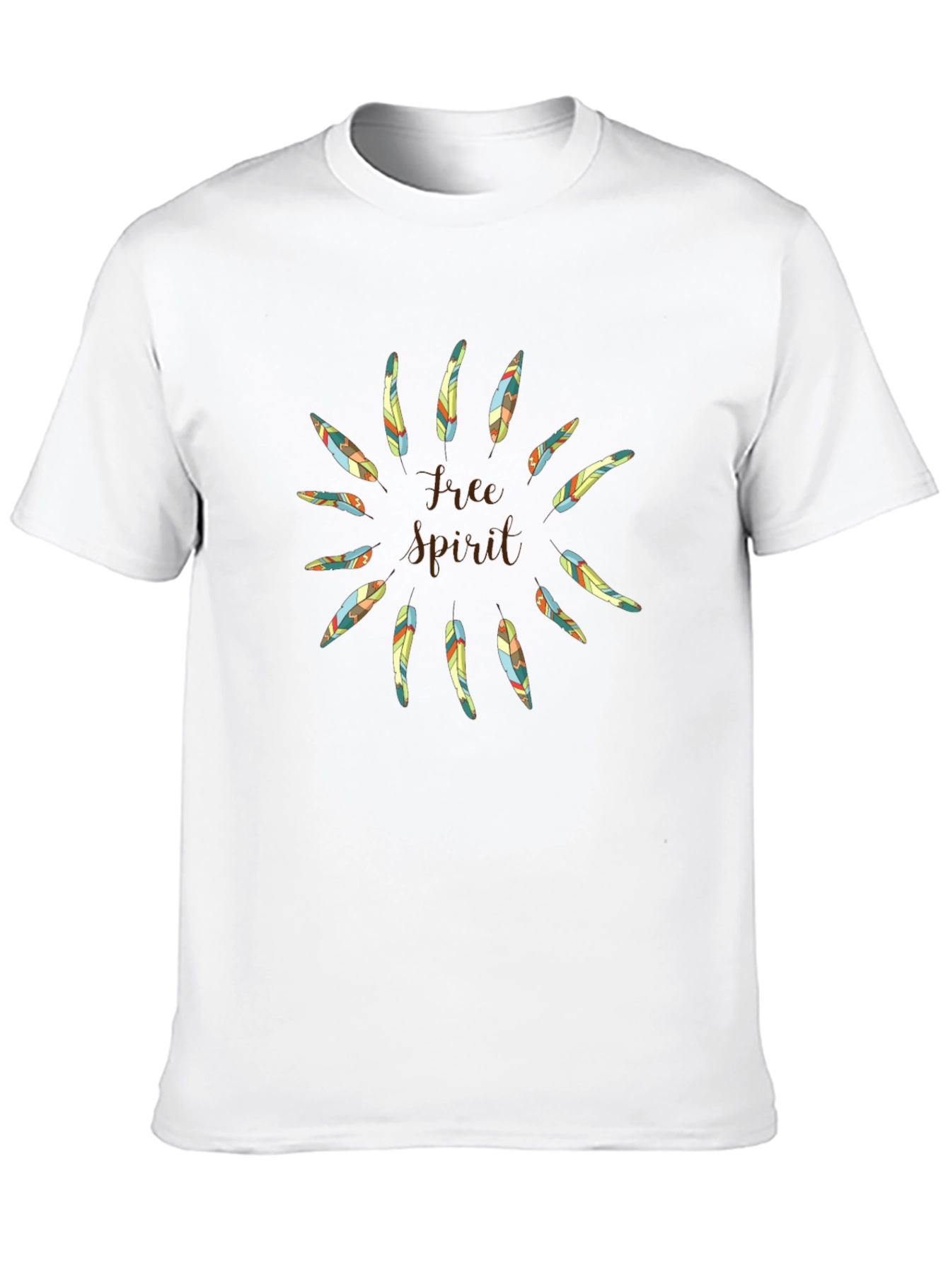 Free Spirit Feather Graphic T-Shirt