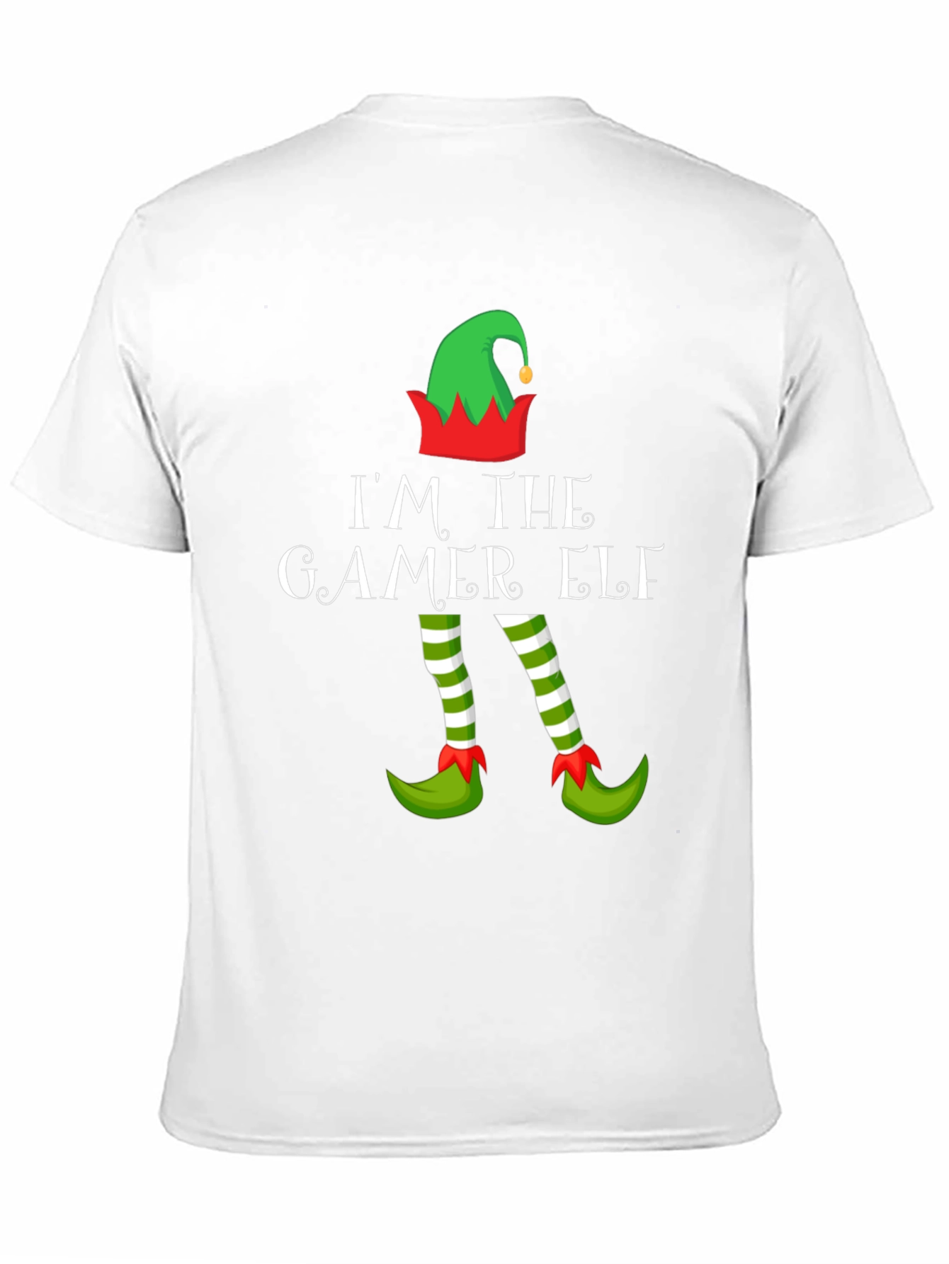 Gamer Elf Christmas Graphic Tee - Holiday Gaming Apparel
