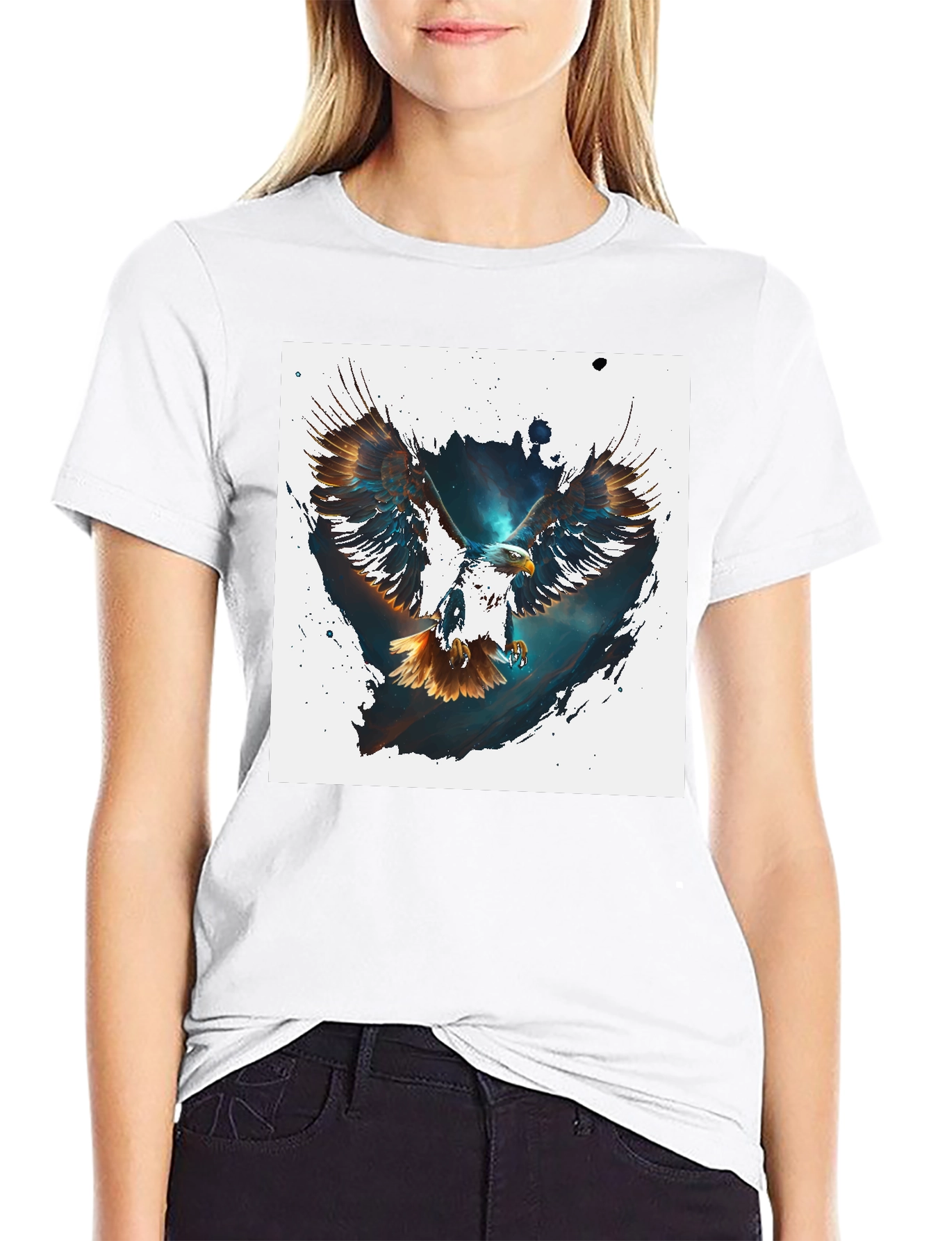 Eagle Graphic Tee - Mens Black T-Shirt