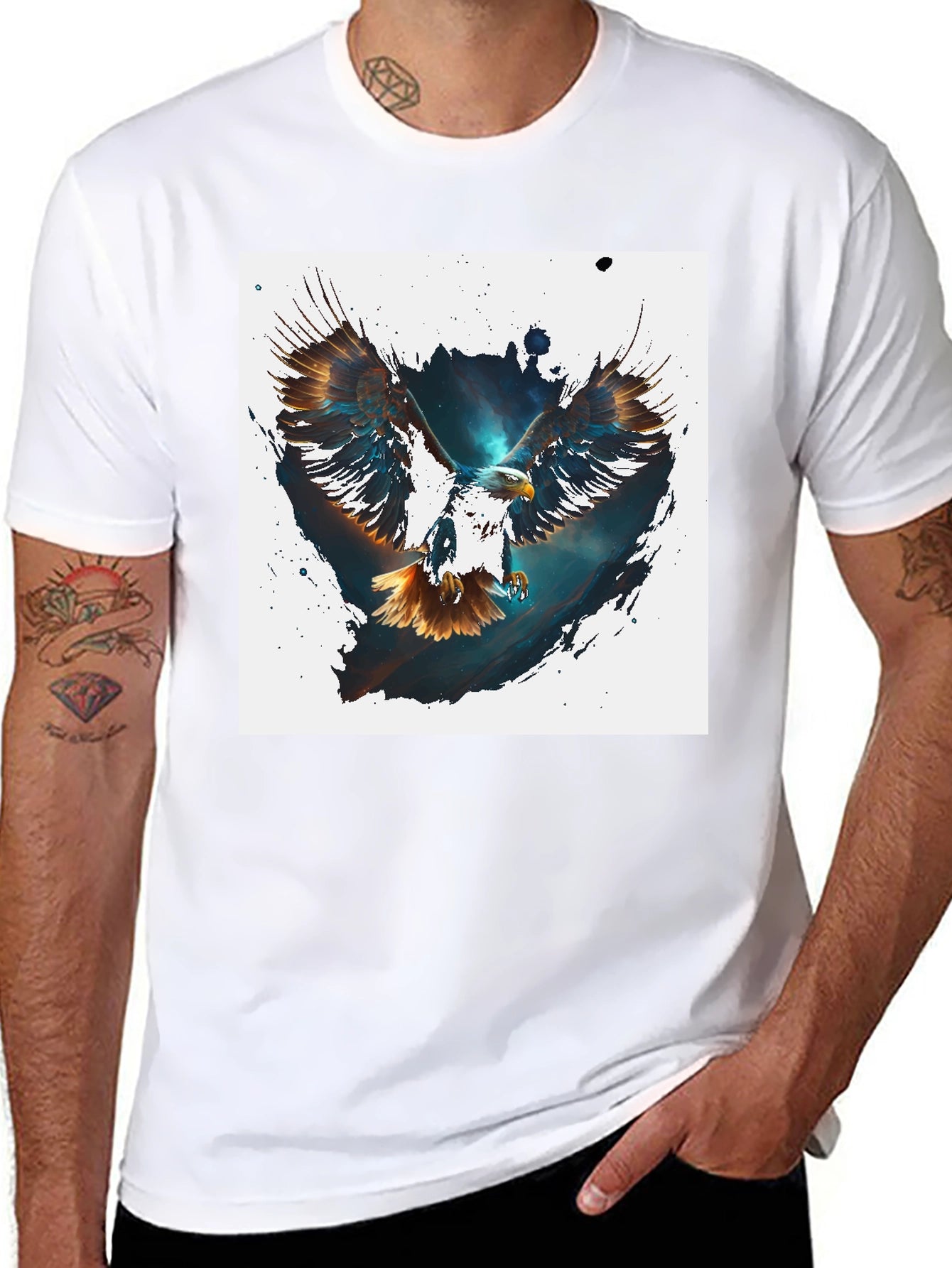 Eagle Graphic Tee - Mens Black T-Shirt