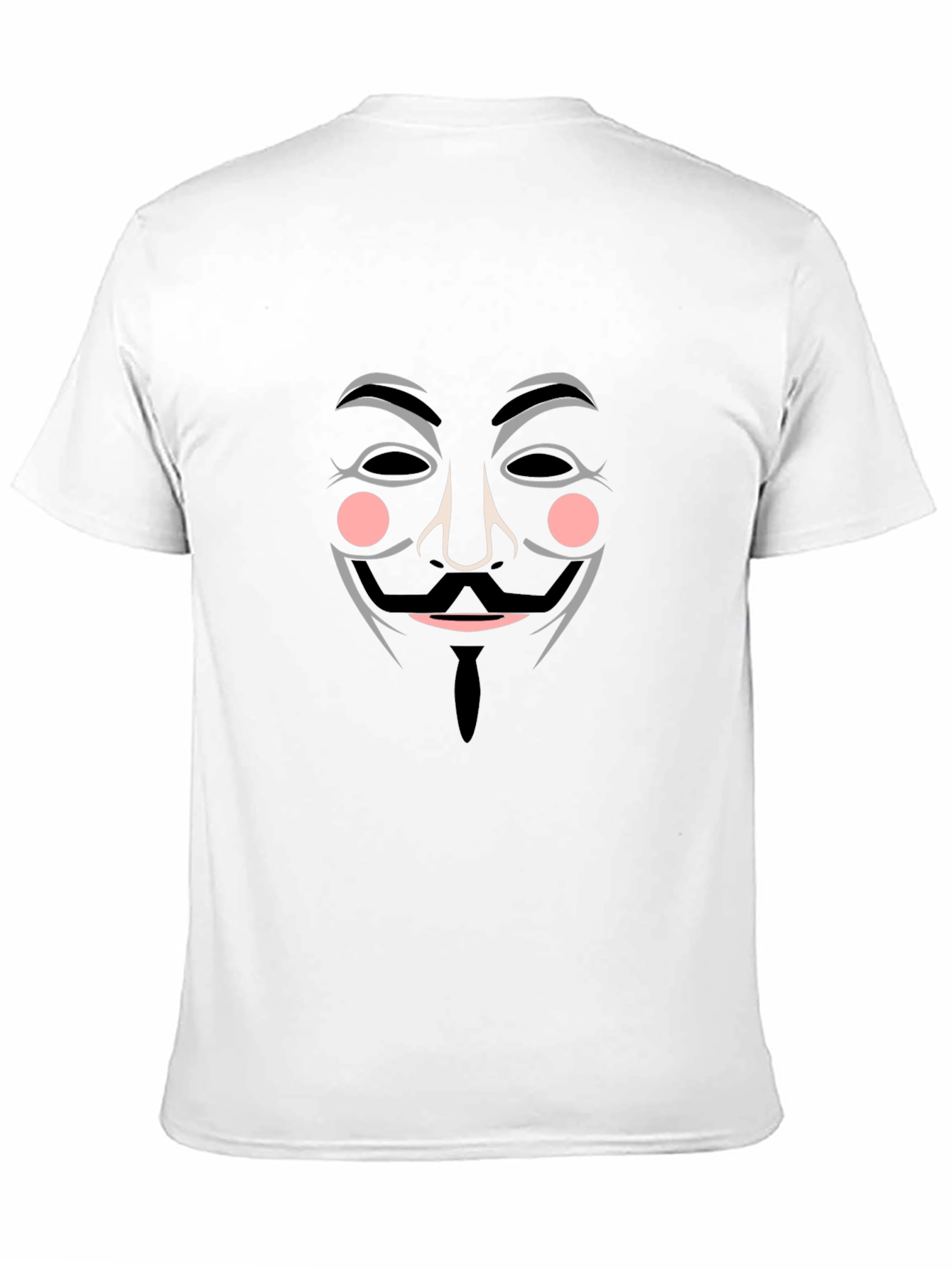Anonymous Mask Graphic Tee - Black Cotton T-Shirt