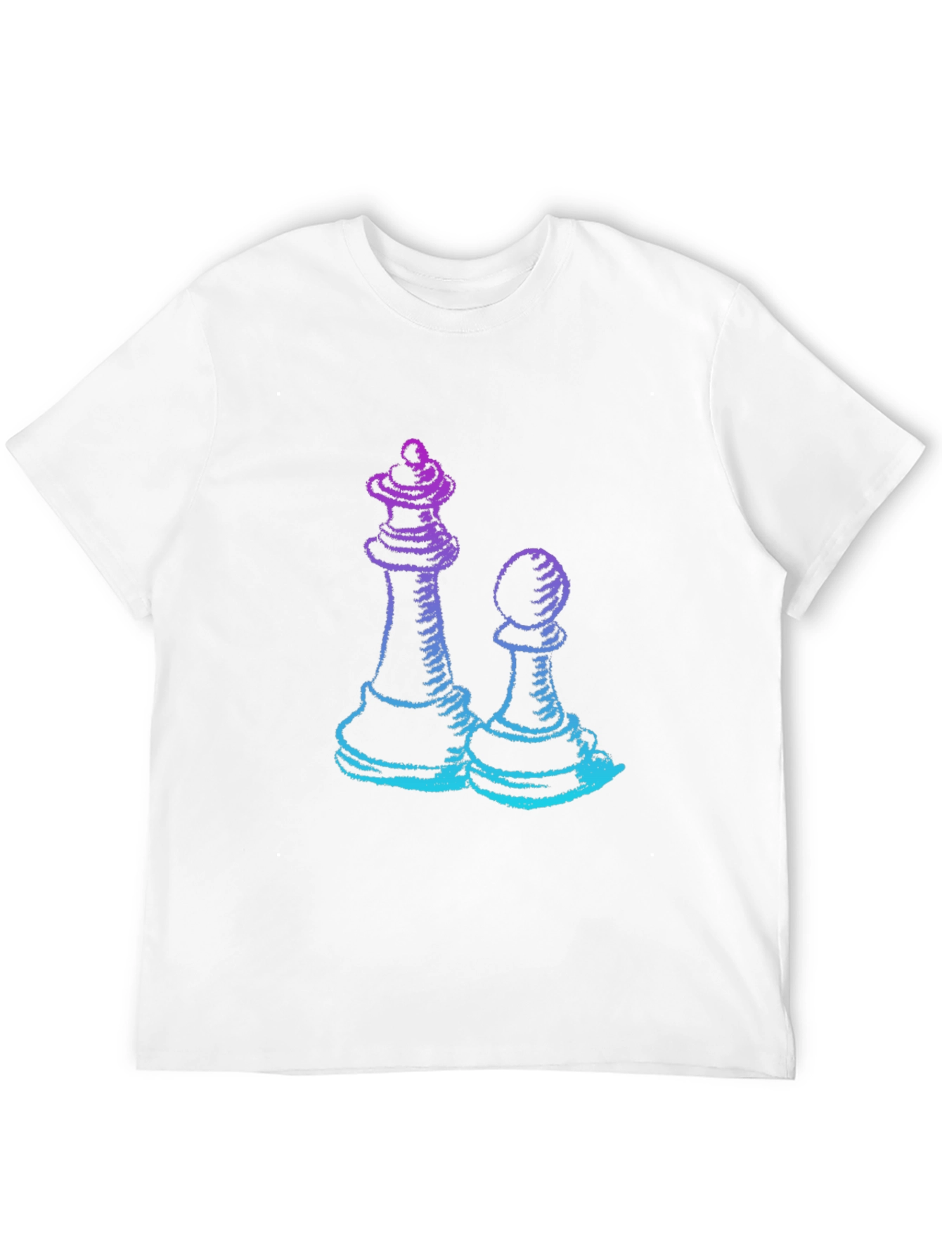 Chess Queen & Pawn Graphic Tee - Game On!