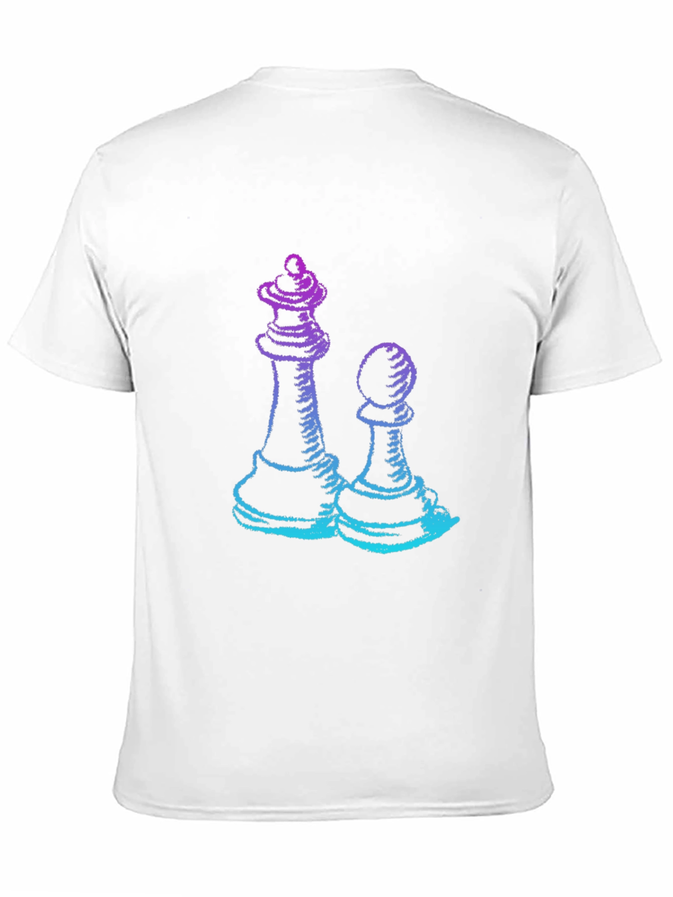 Chess Queen & Pawn Graphic Tee - Game On!