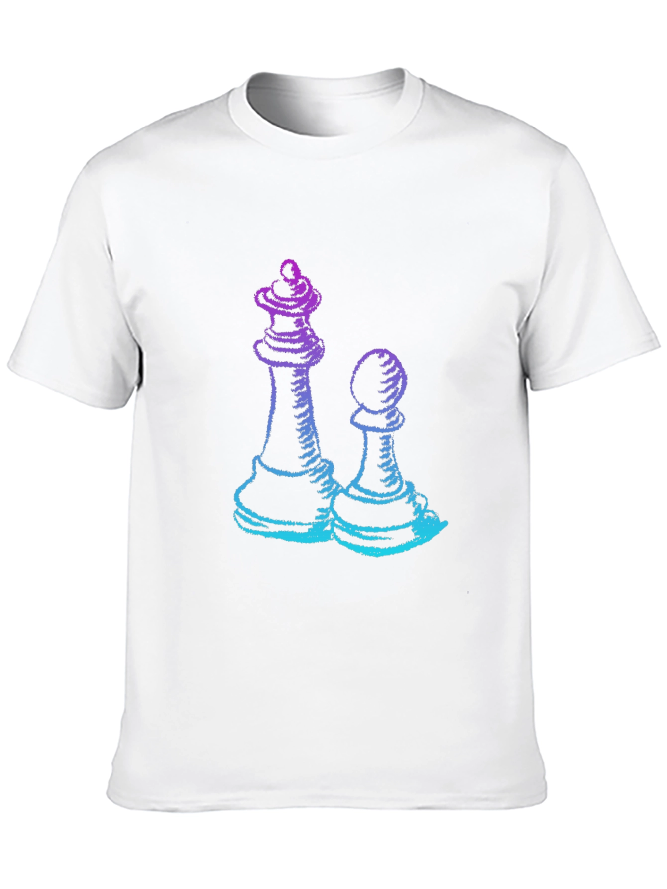 Chess Queen & Pawn Graphic Tee - Game On!
