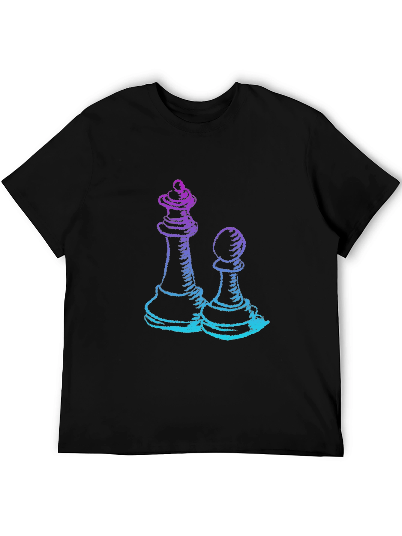 Chess Queen & Pawn Graphic Tee - Game On!