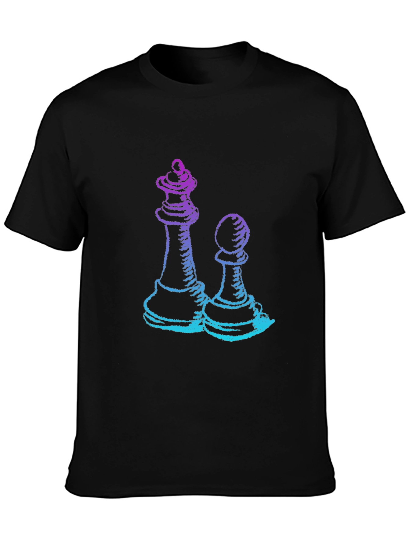 Chess Queen & Pawn Graphic Tee - Game On!